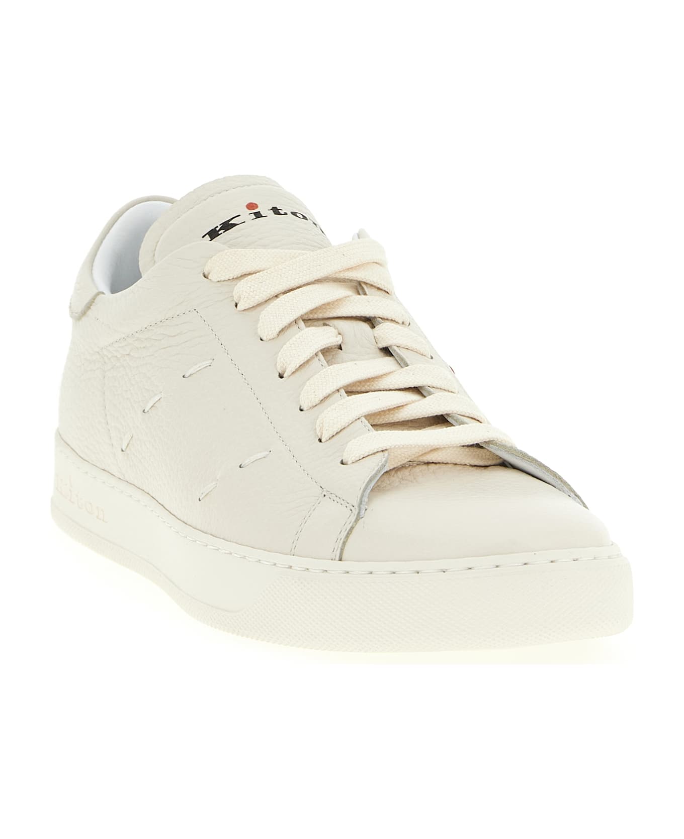Kiton Leather Sneakers - White