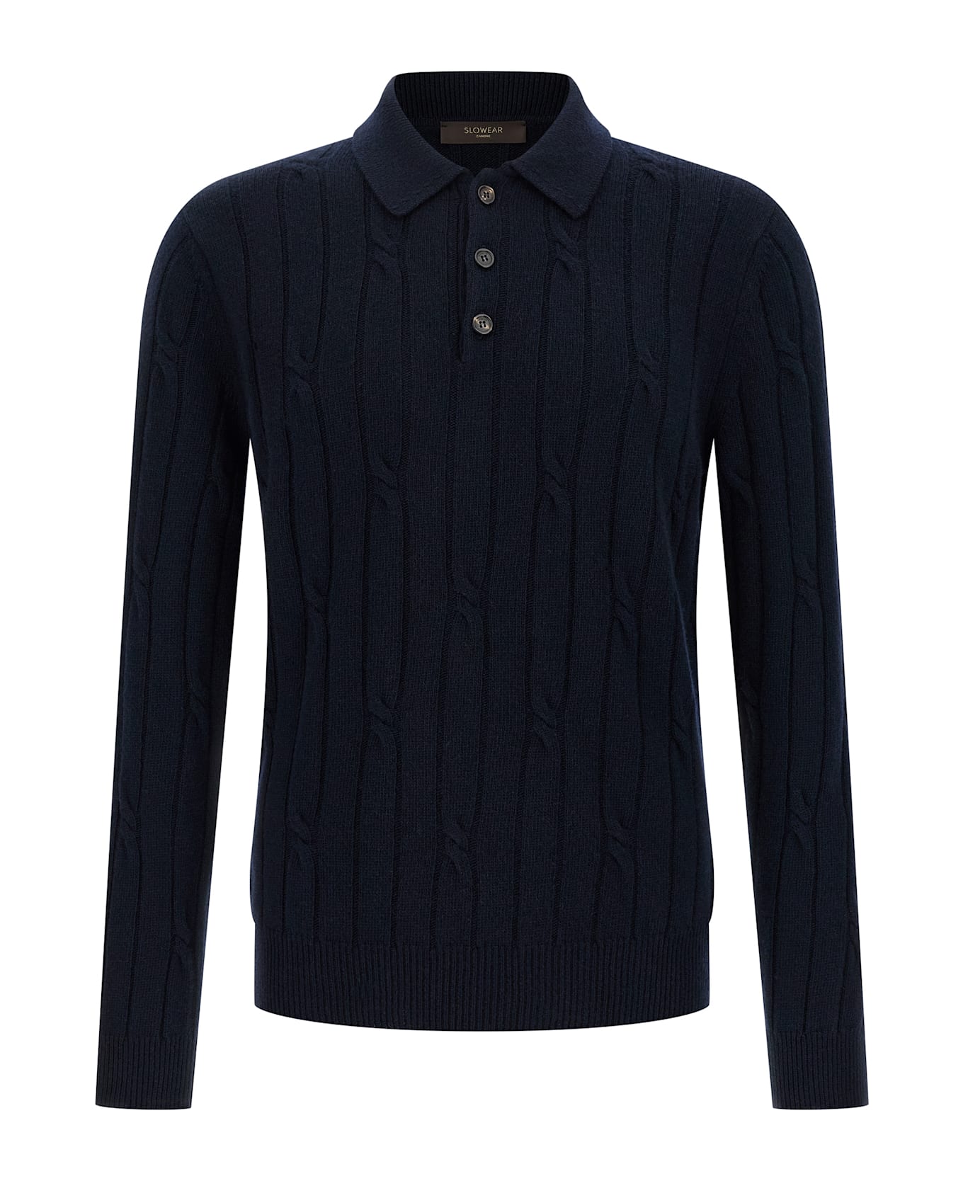Zanone Cashmere Polo Shirt - Blue
