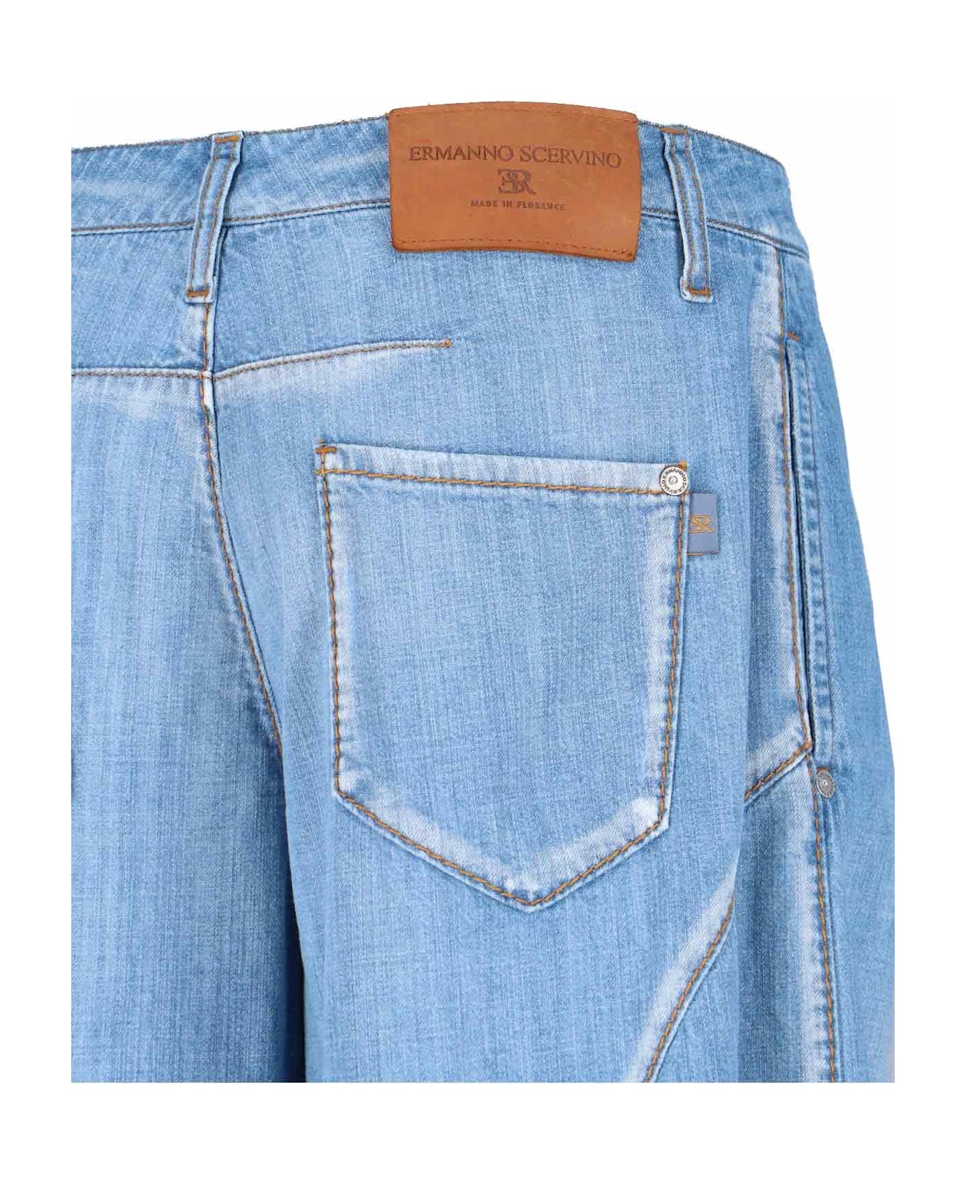 Ermanno Scervino Wide Jeans - Light Blue
