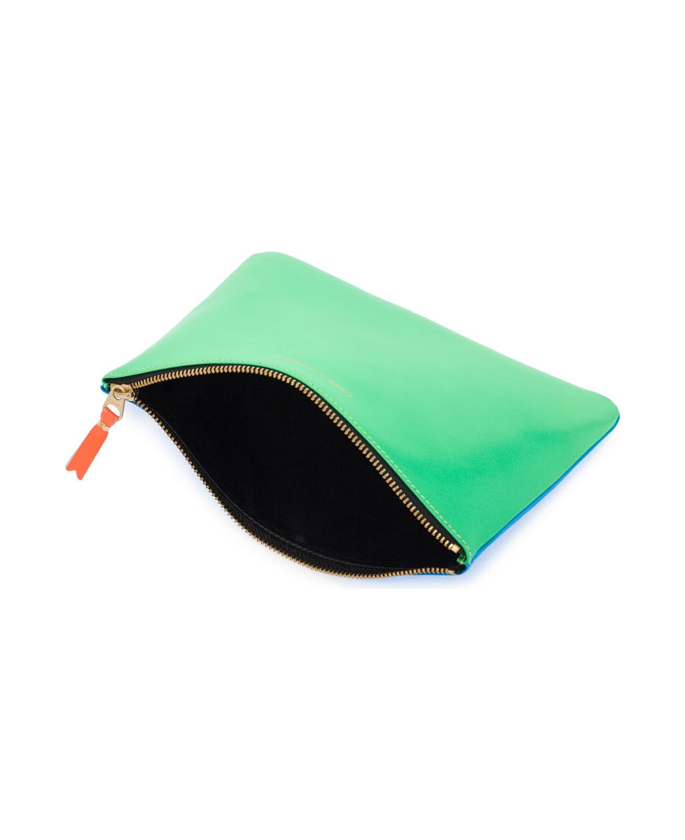 Comme des Garçons Wallet Super Fluo Pouch - BLUE GREEN (Blue) アクセサリー