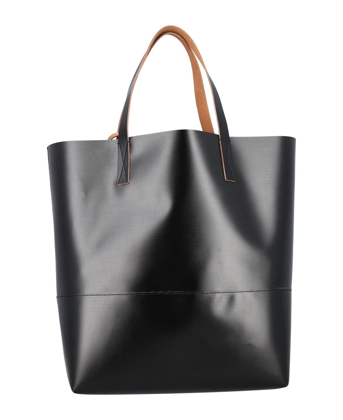Marni Tribeca Shopping Bag - BLACK トートバッグ