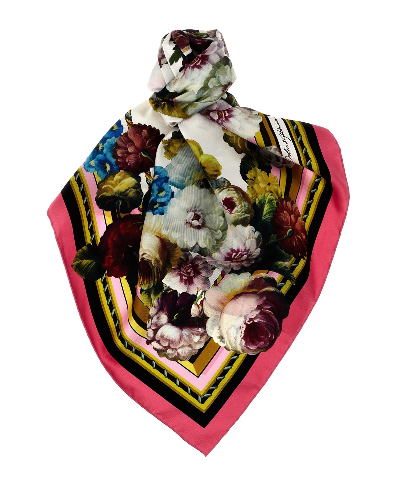 Dolce & Gabbana 'fiore Notturno' Foulard - Multicolor スカーフ＆ストール