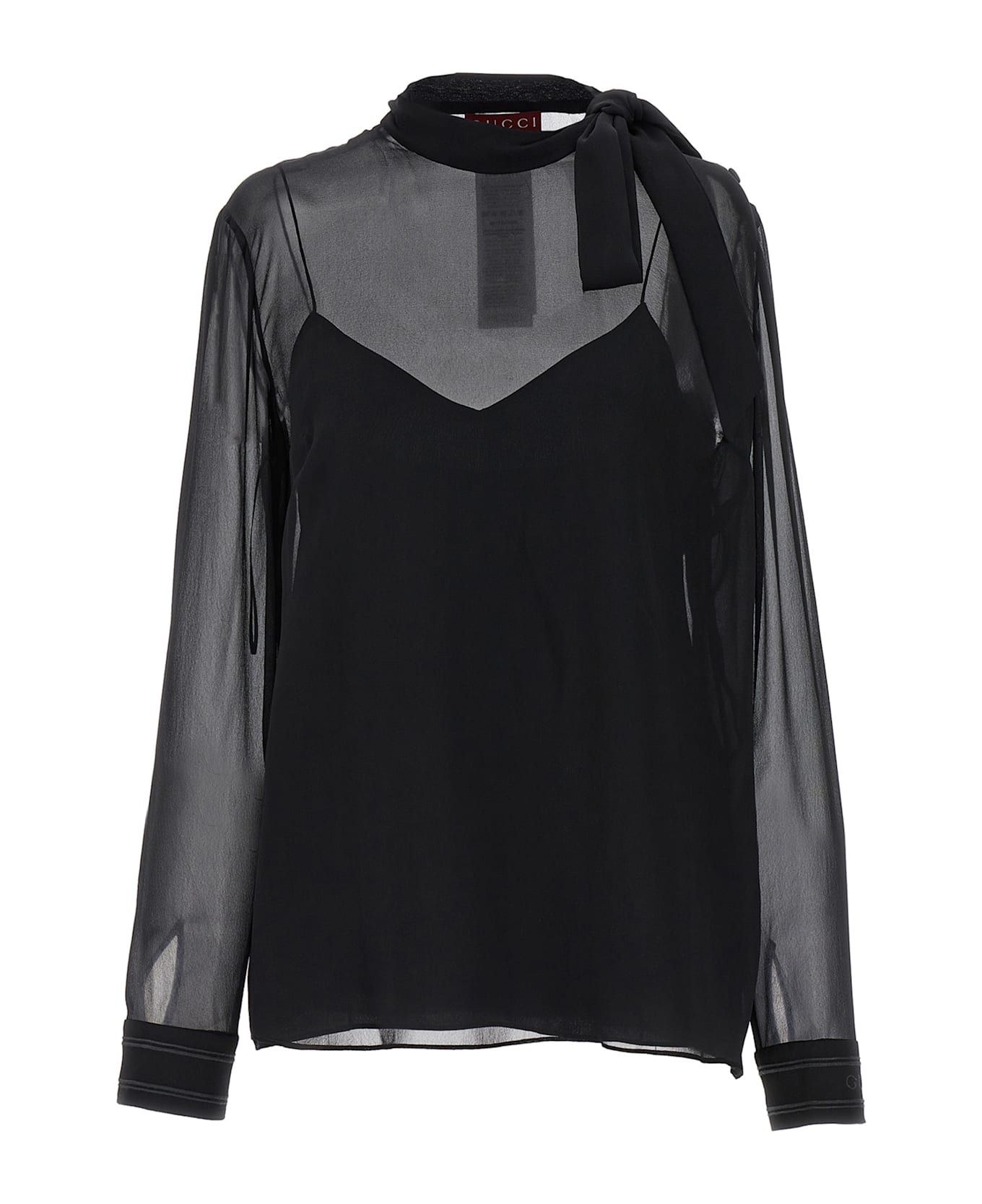 Gucci Georgette Blouse - Black  