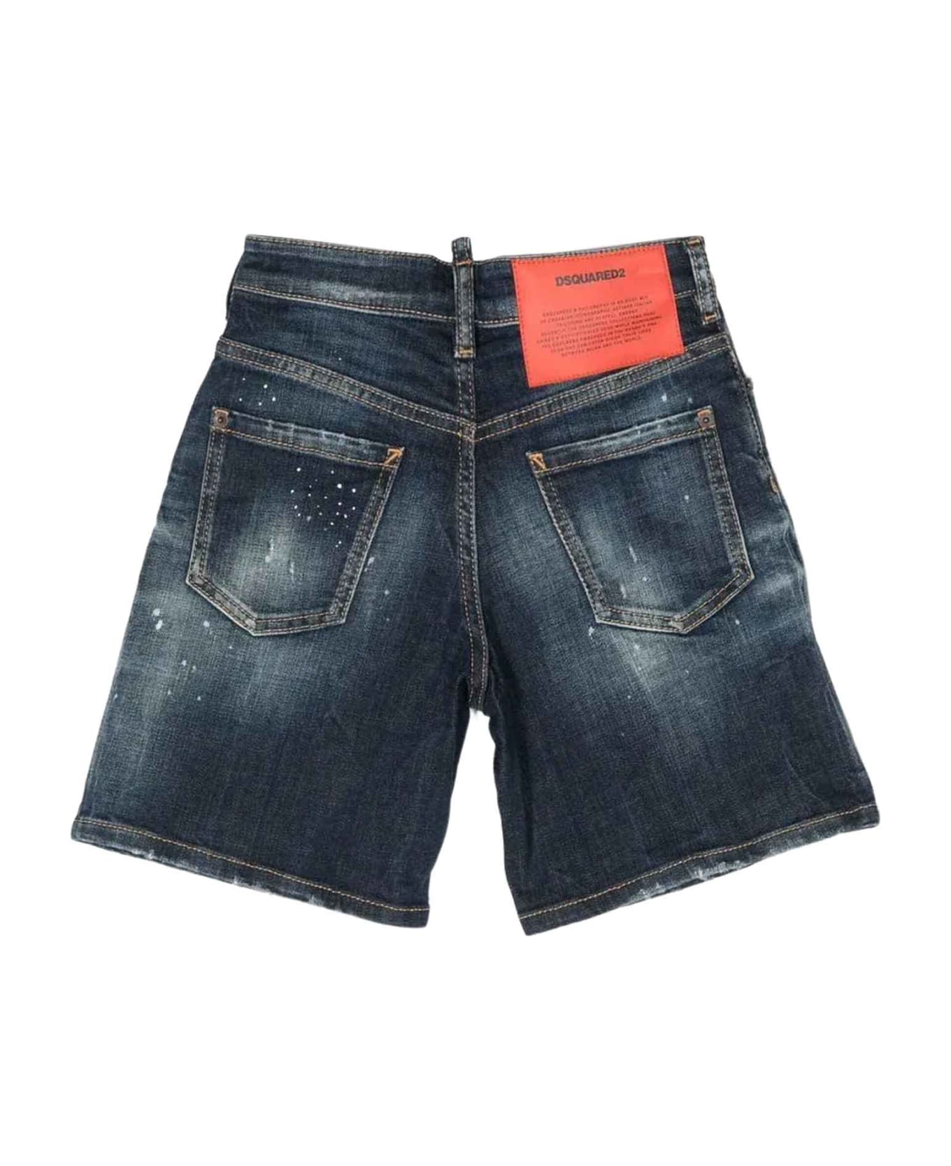Dsquared2 Blue Denim Shorts Boy - Denim