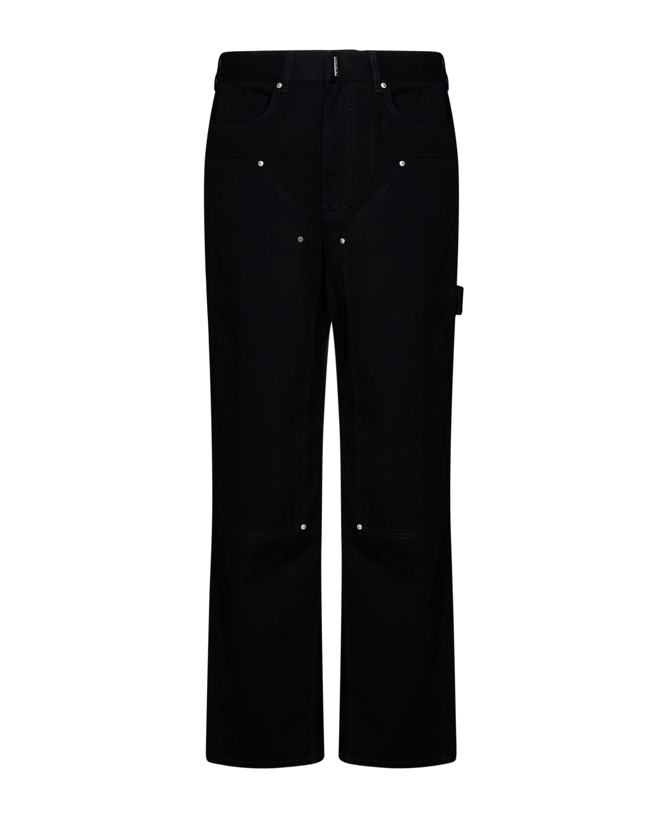 Givenchy Black Cotton Carpenter Jeans - Black