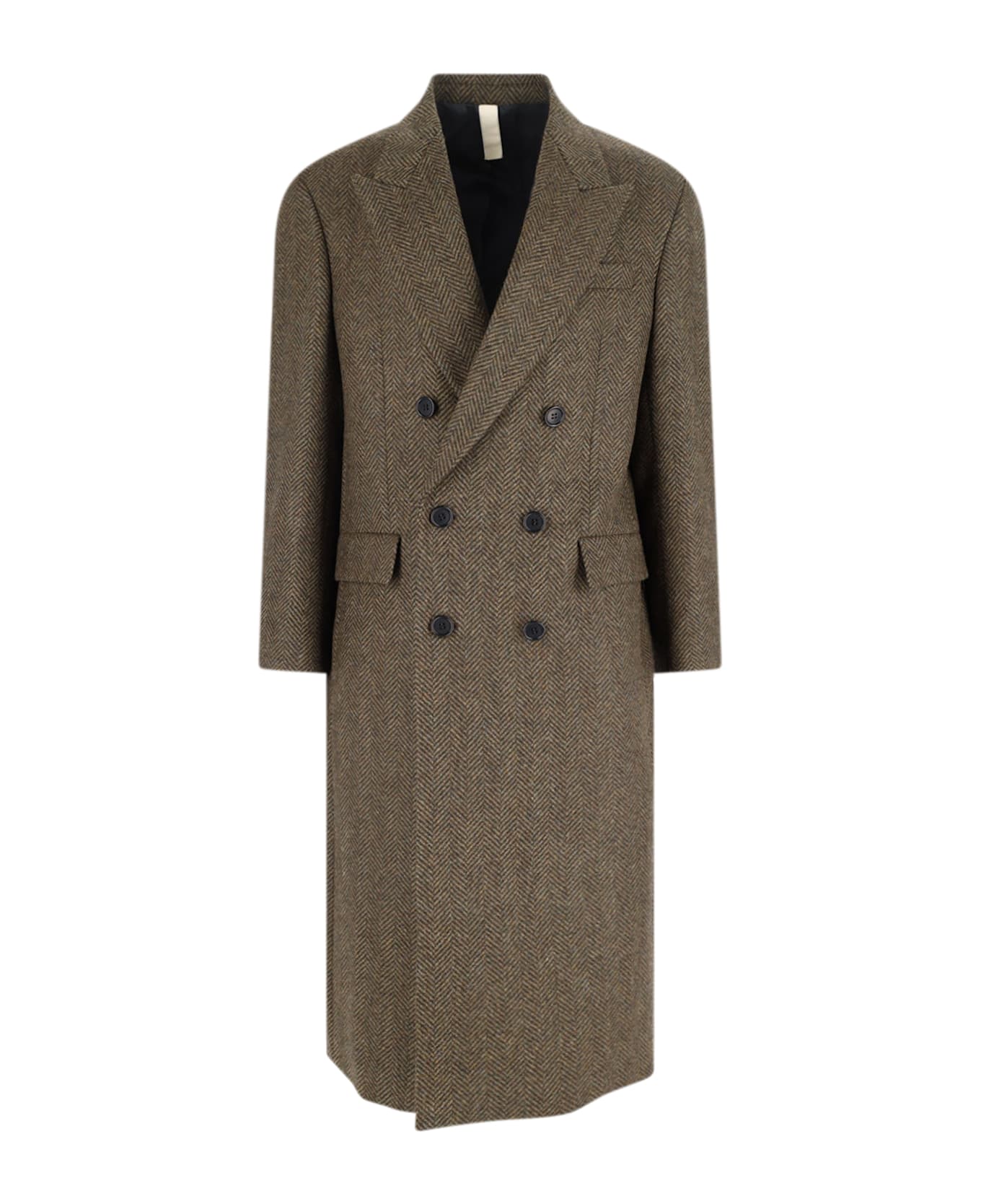 Sunflower Double-breasted Coat - Green