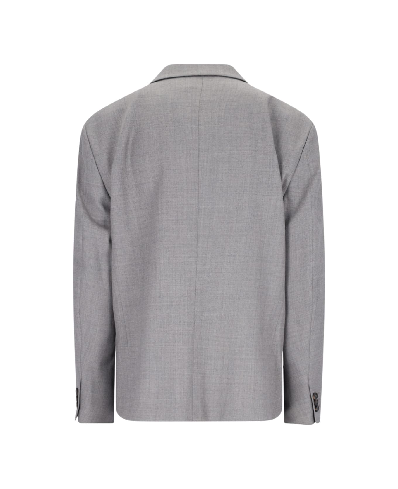 Low Classic Single-breasted Blazer - Gray