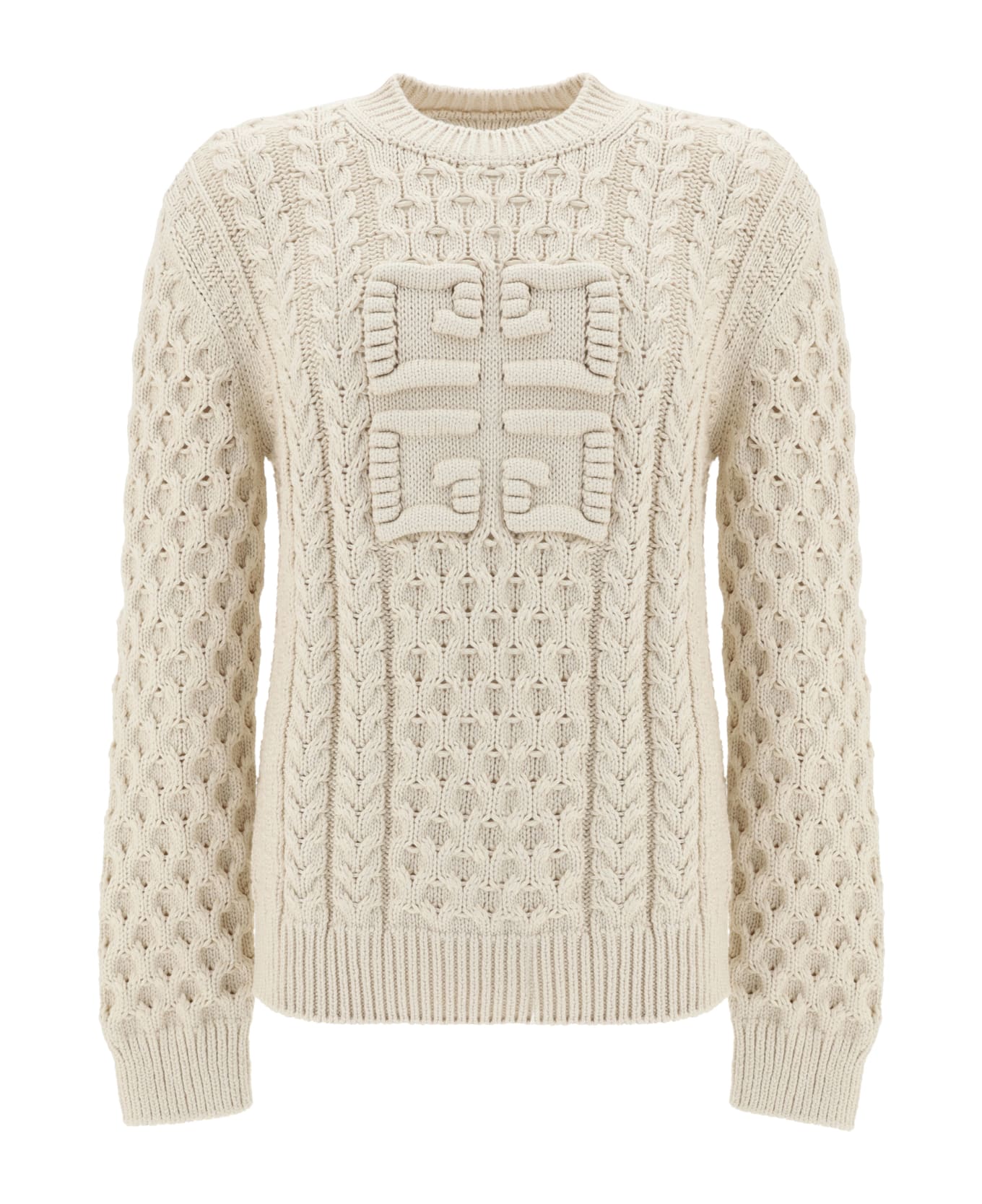 Givenchy 4g Knit Sweater - Beige