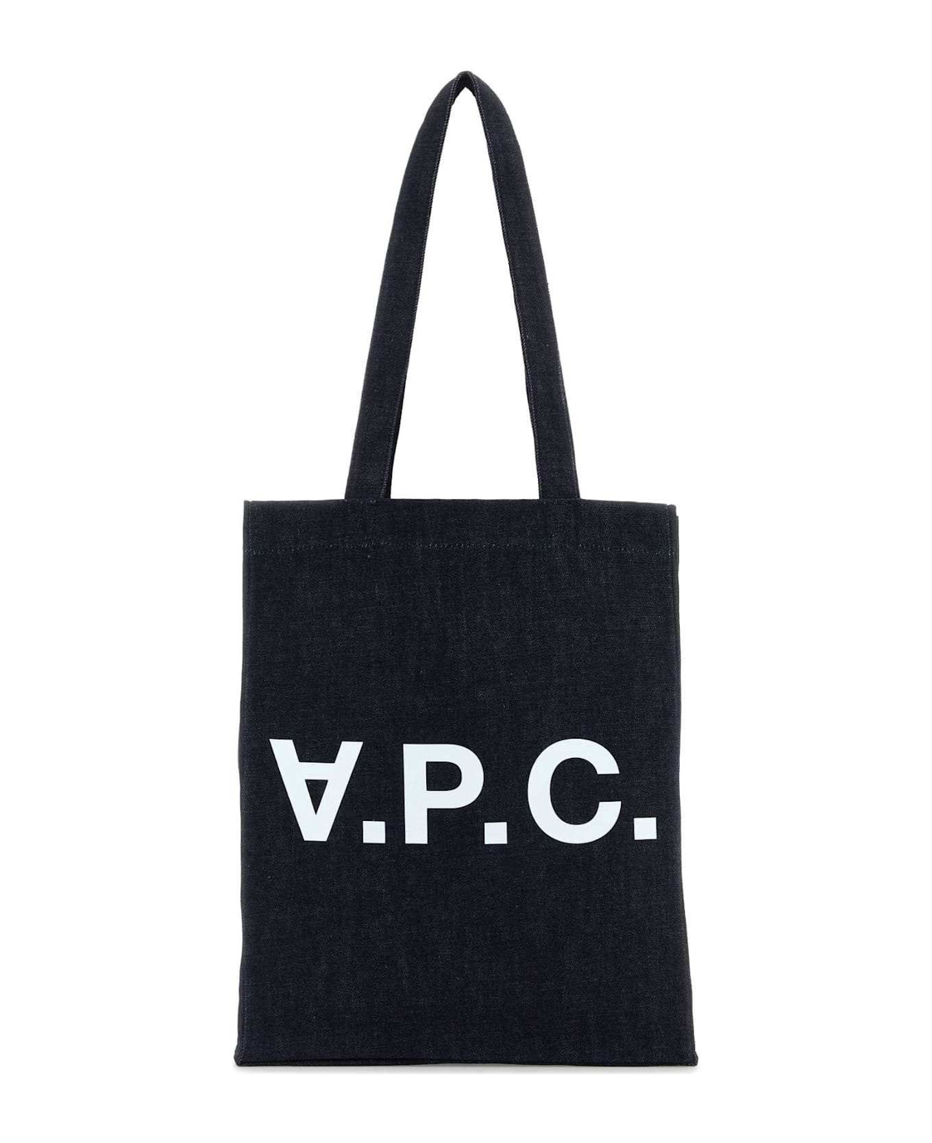 A.P.C. Denim Laure Shopping Bag - INDIGO