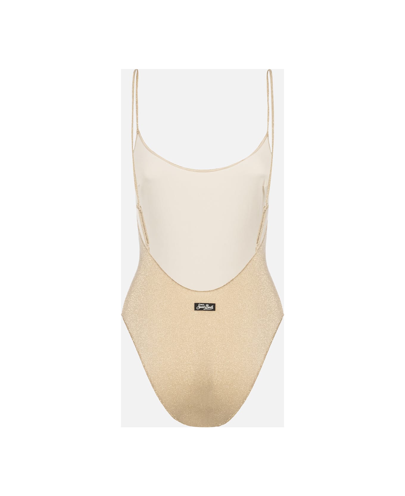 MC2 Saint Barth Woman Lurex One-piece Swimsuit Cecille - WHITE