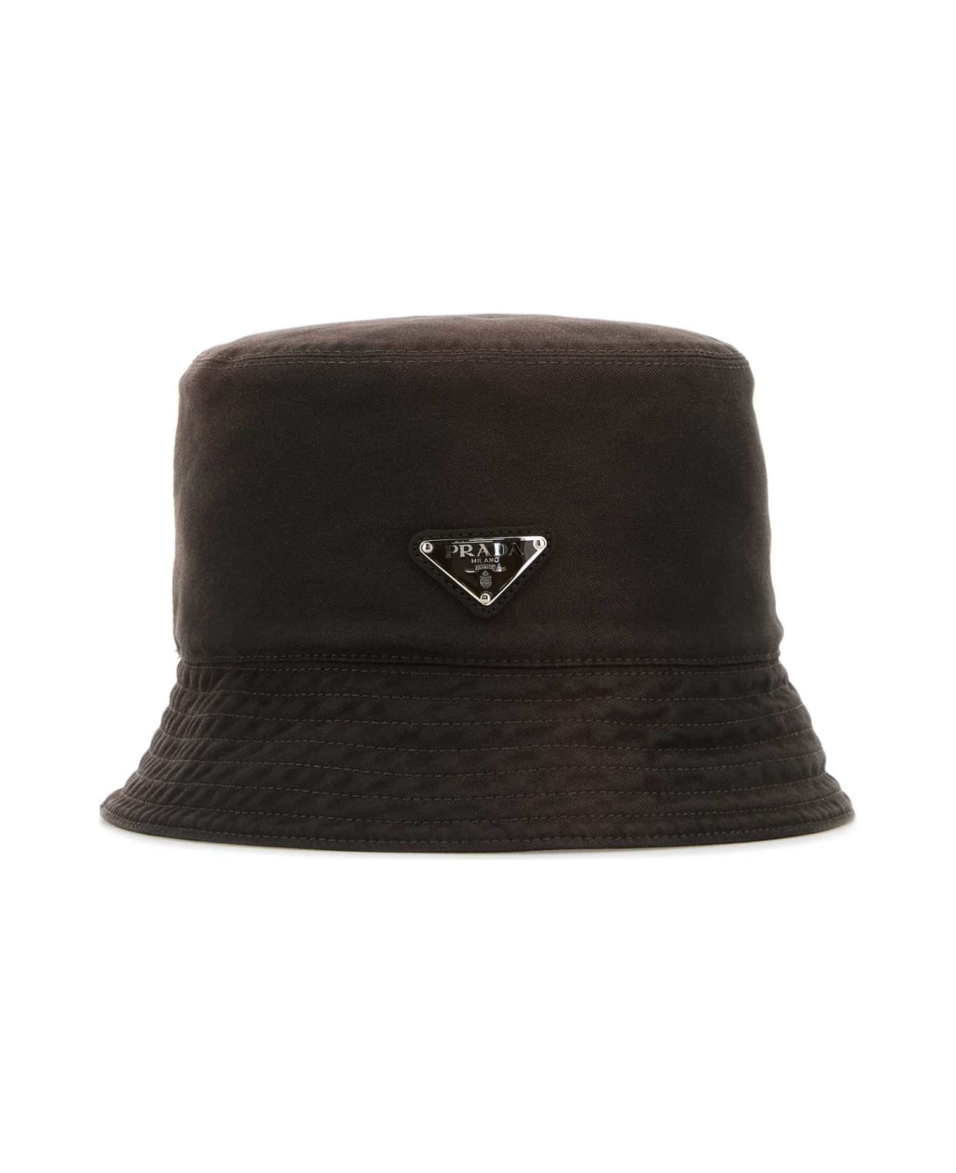 Prada Brown Cotton Bucket Hat - EBANO