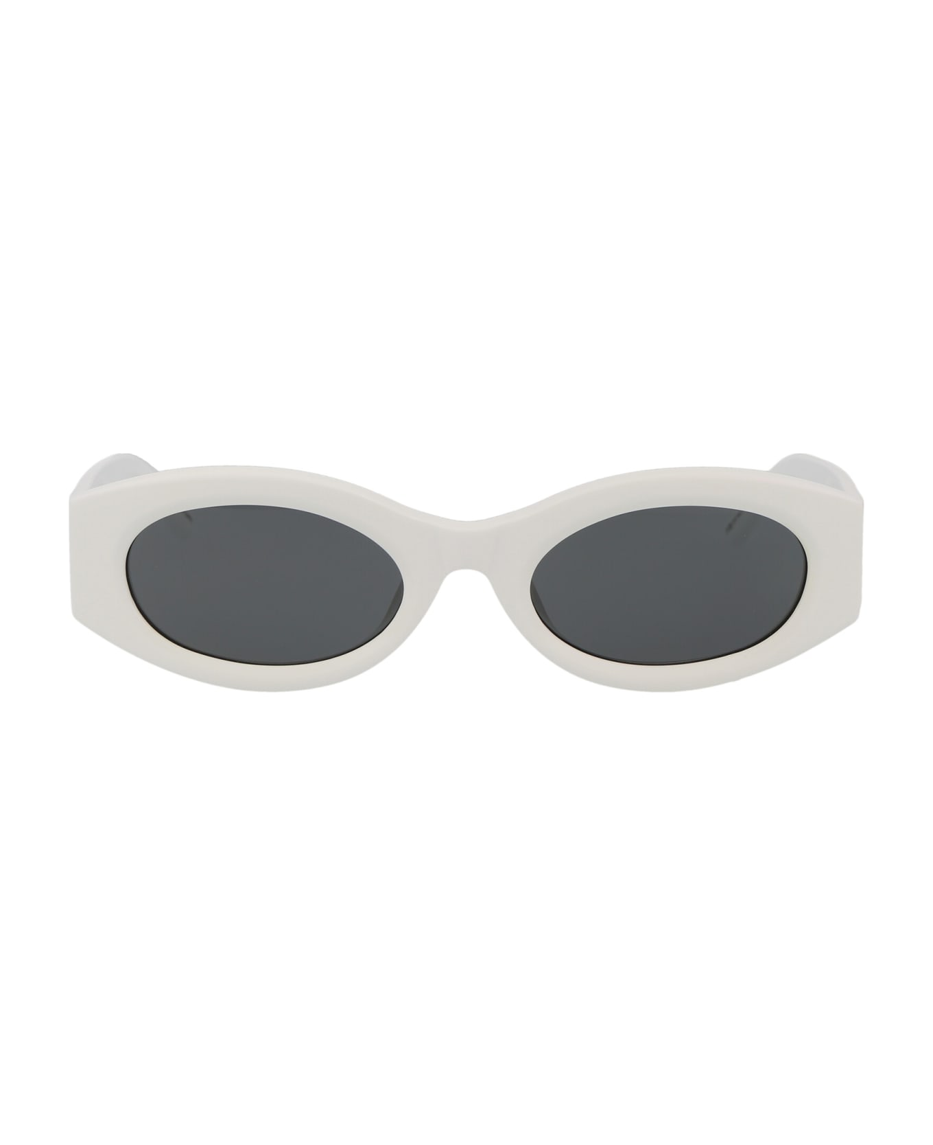 The Attico Berta Sunglasses - 07 WHITE SILVER GREY サングラス