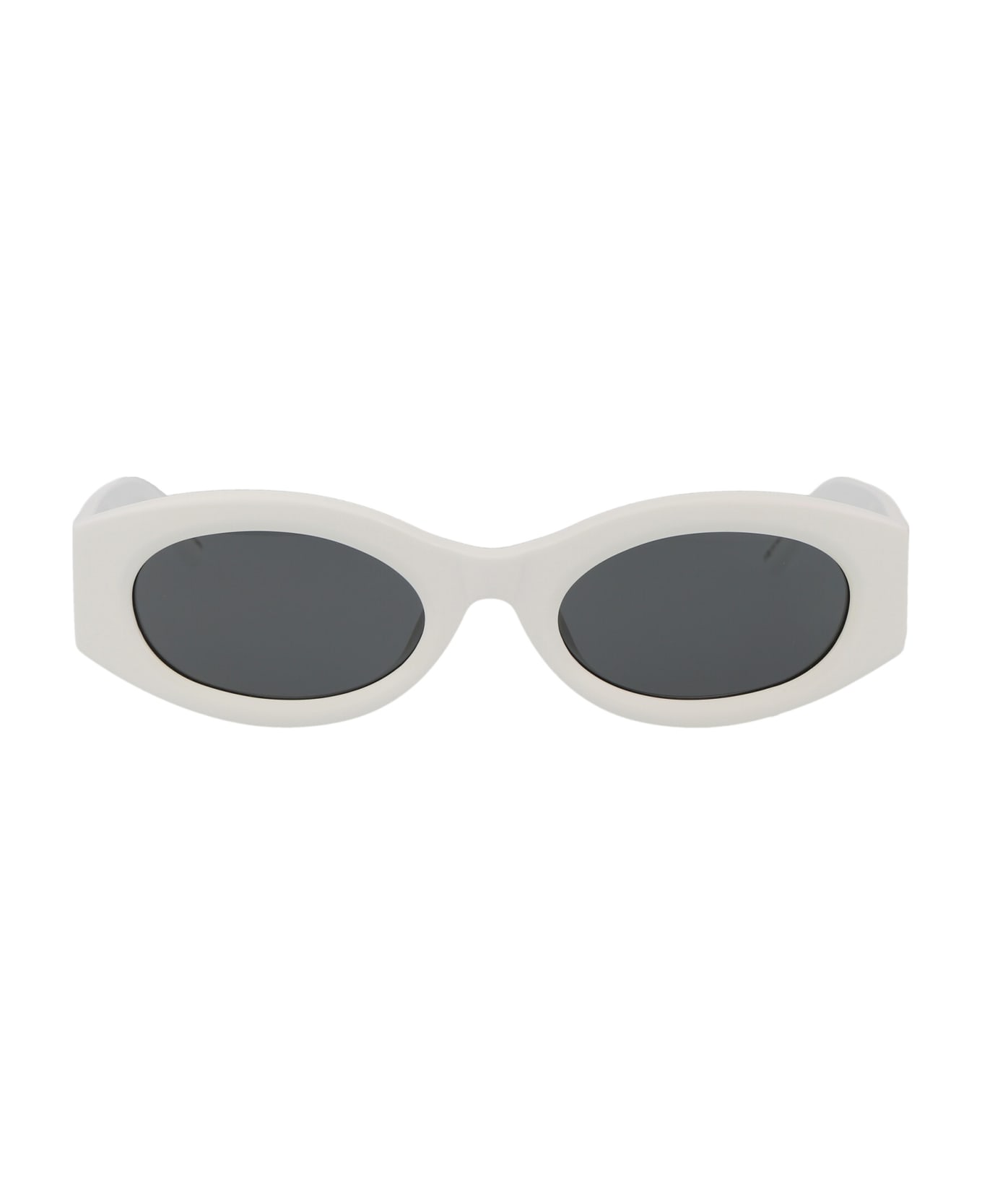 The Attico Berta Sunglasses - 07 WHITE SILVER GREY