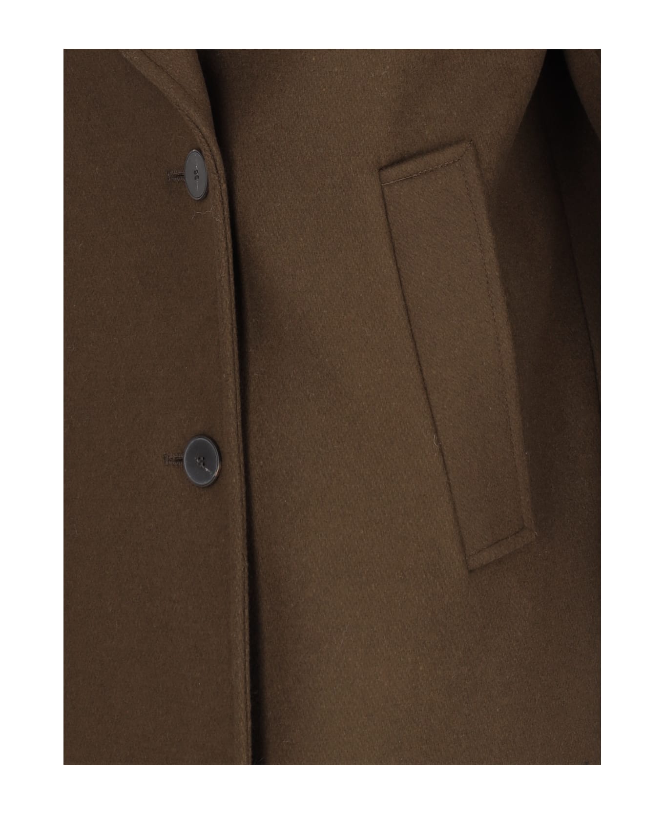 Róhe Oversized Double-breasted Coat - Brown