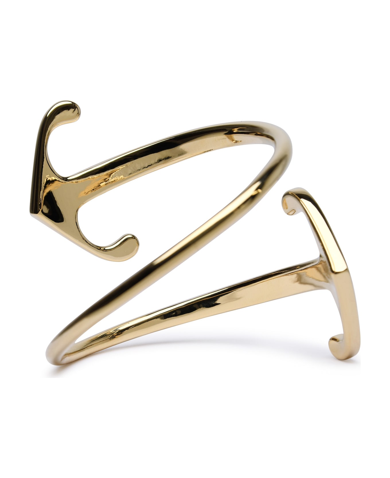 Off-White 'mono Arrow' Gold Brass Bracelet - Gold