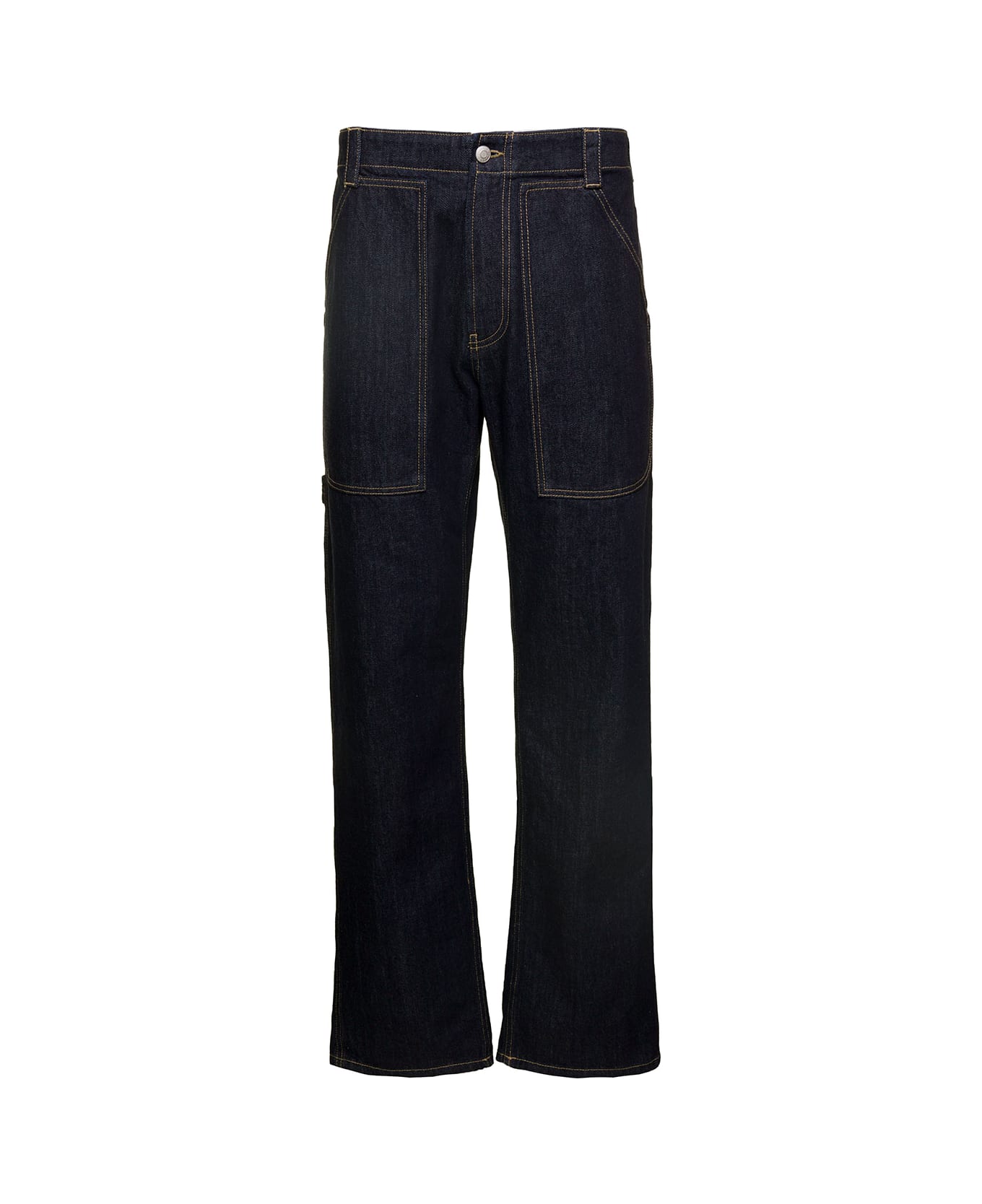 Alexander McQueen Straight Buttoned Jeans - Indigo