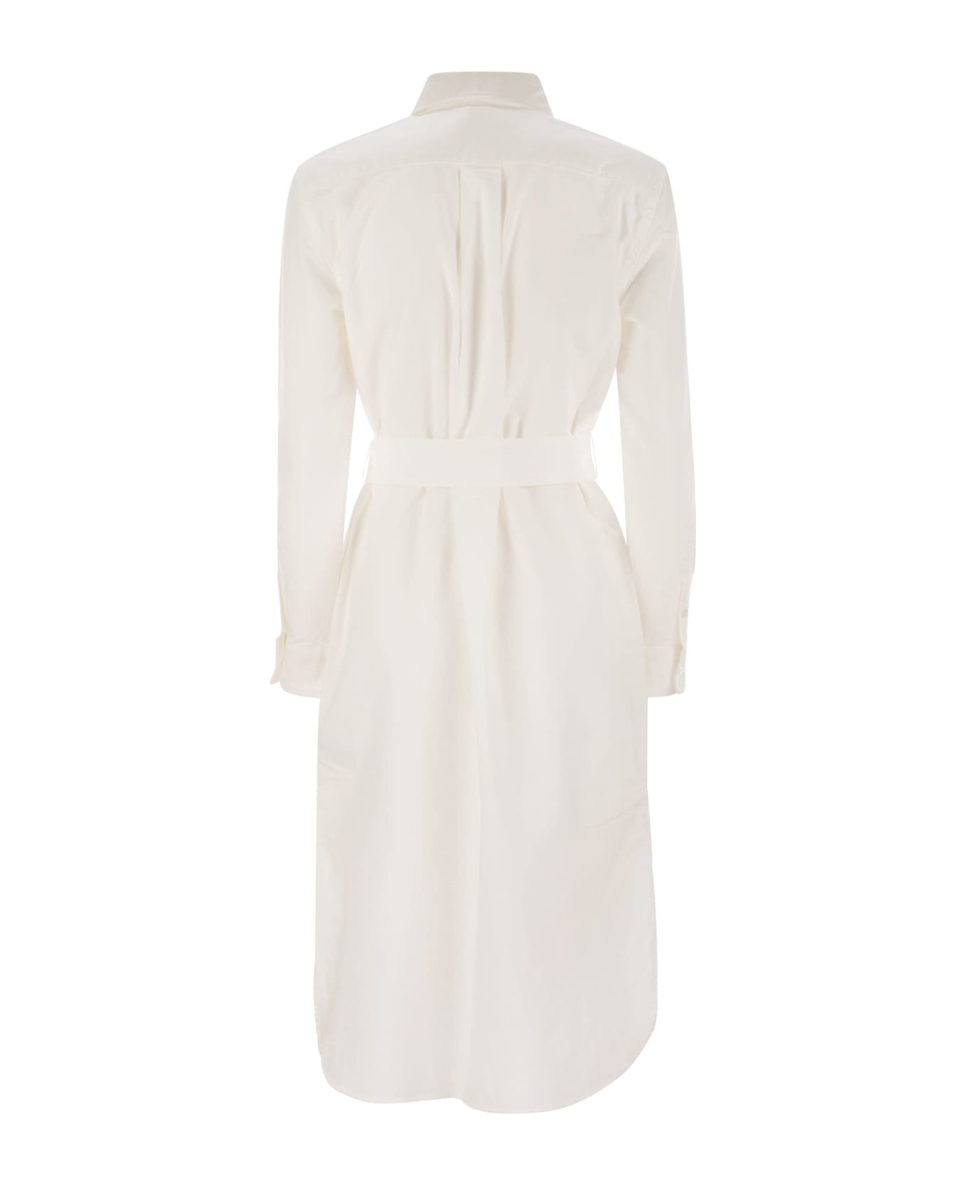 Polo Ralph Lauren Cotton Chemisier Dress - White