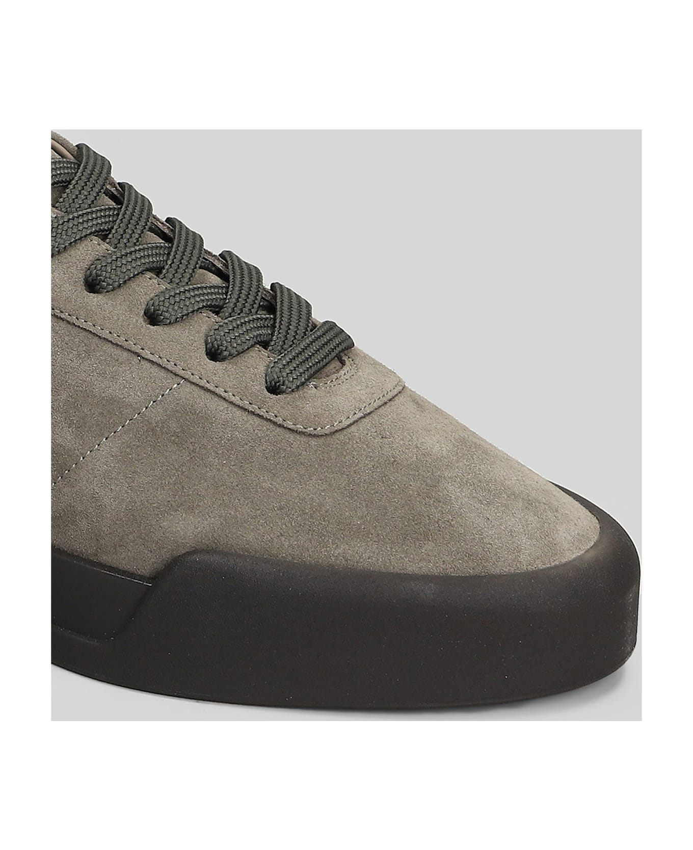 Fear of God Aerobic Low Sneakers In Grey Suede - grey