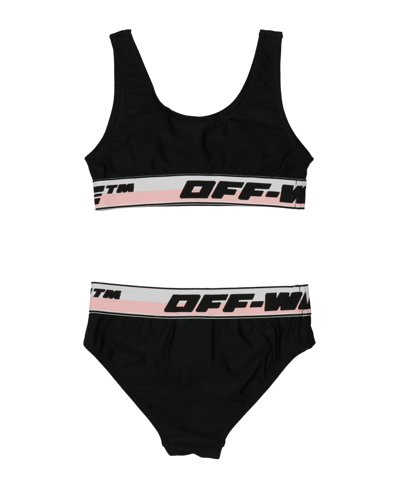 Off-White Logo Elastic Bikini Set - Black  