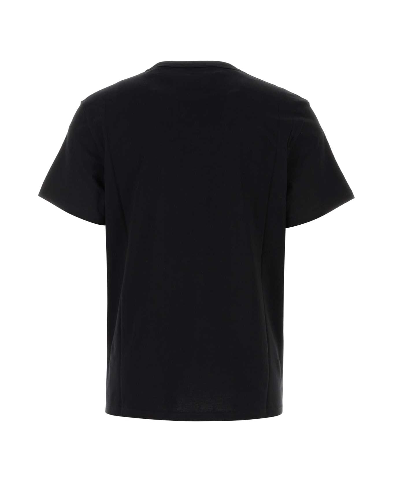 Alexander McQueen Black Cotton T-shirt - Black