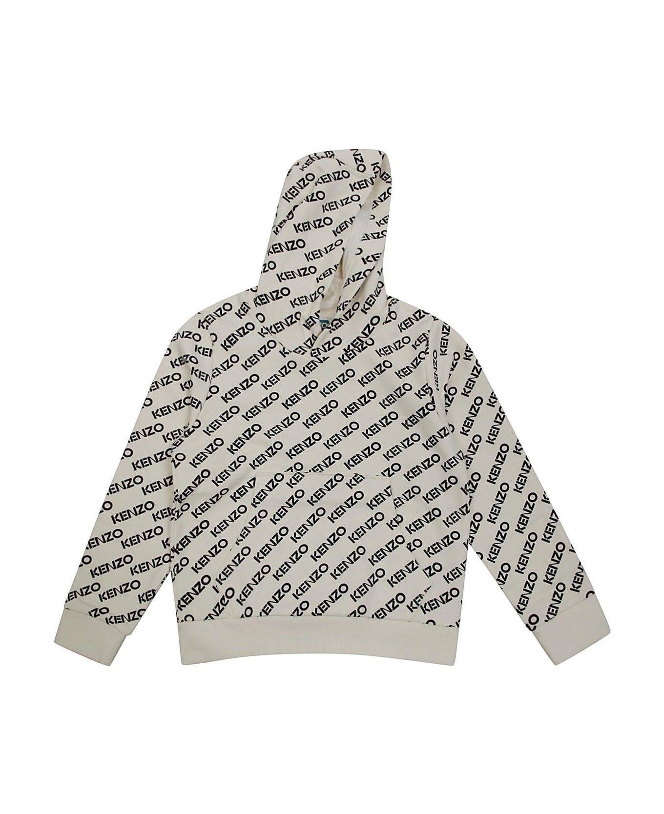 Kenzo All-over Printed Hoodie - KENZO AVORIO