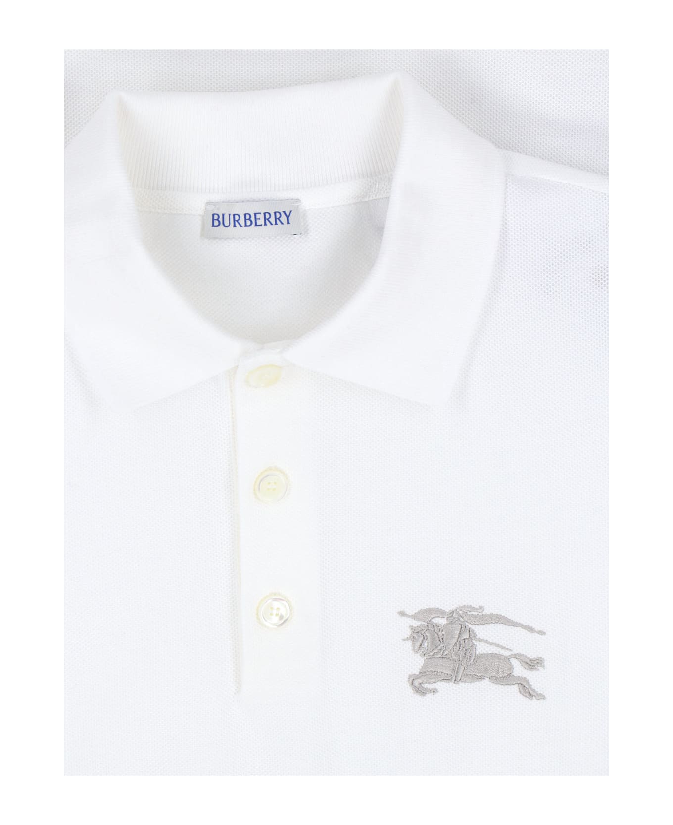 Burberry Polo Shirt "ekd" - White