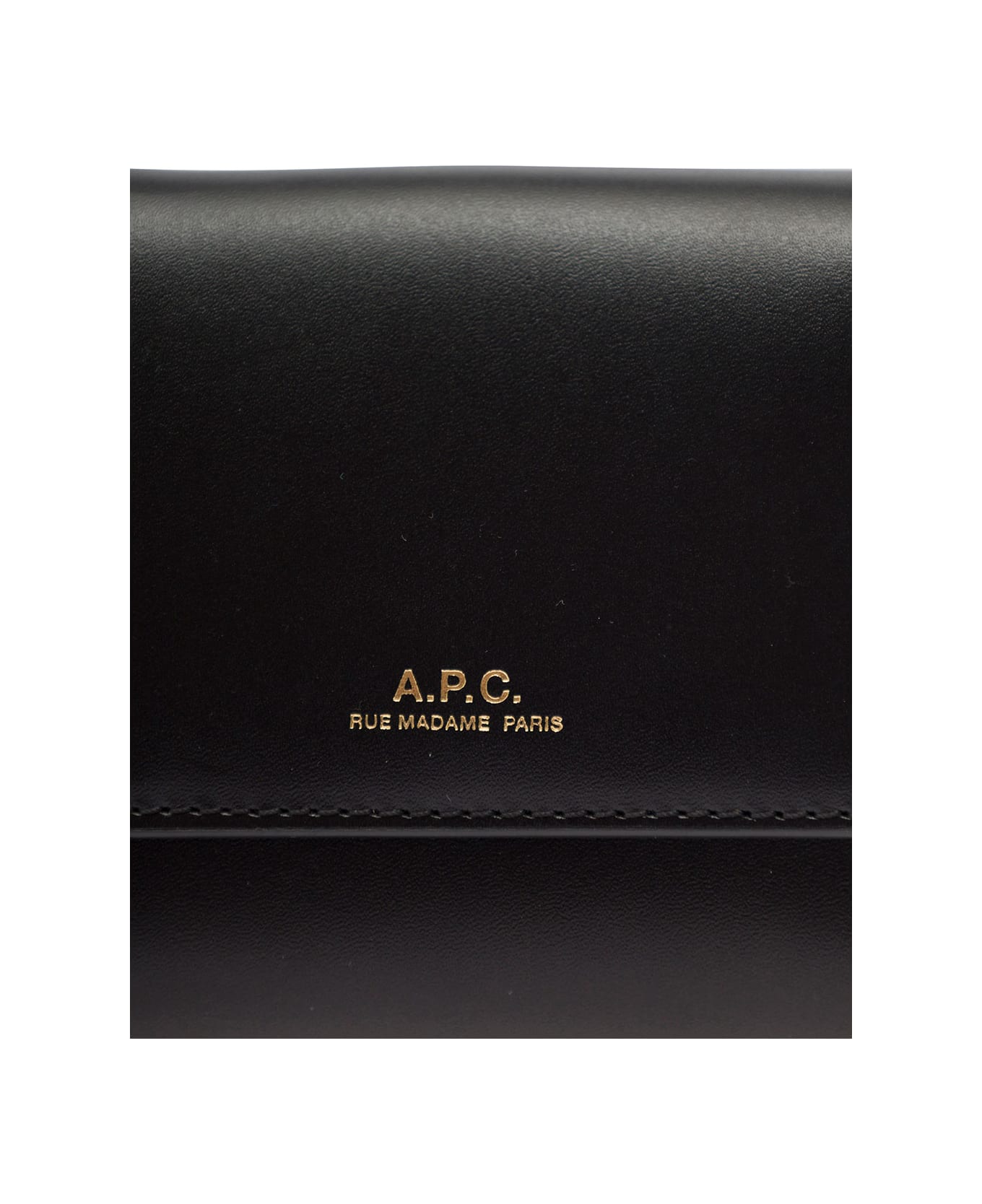 A.P.C. Logo Wallet - BLACK