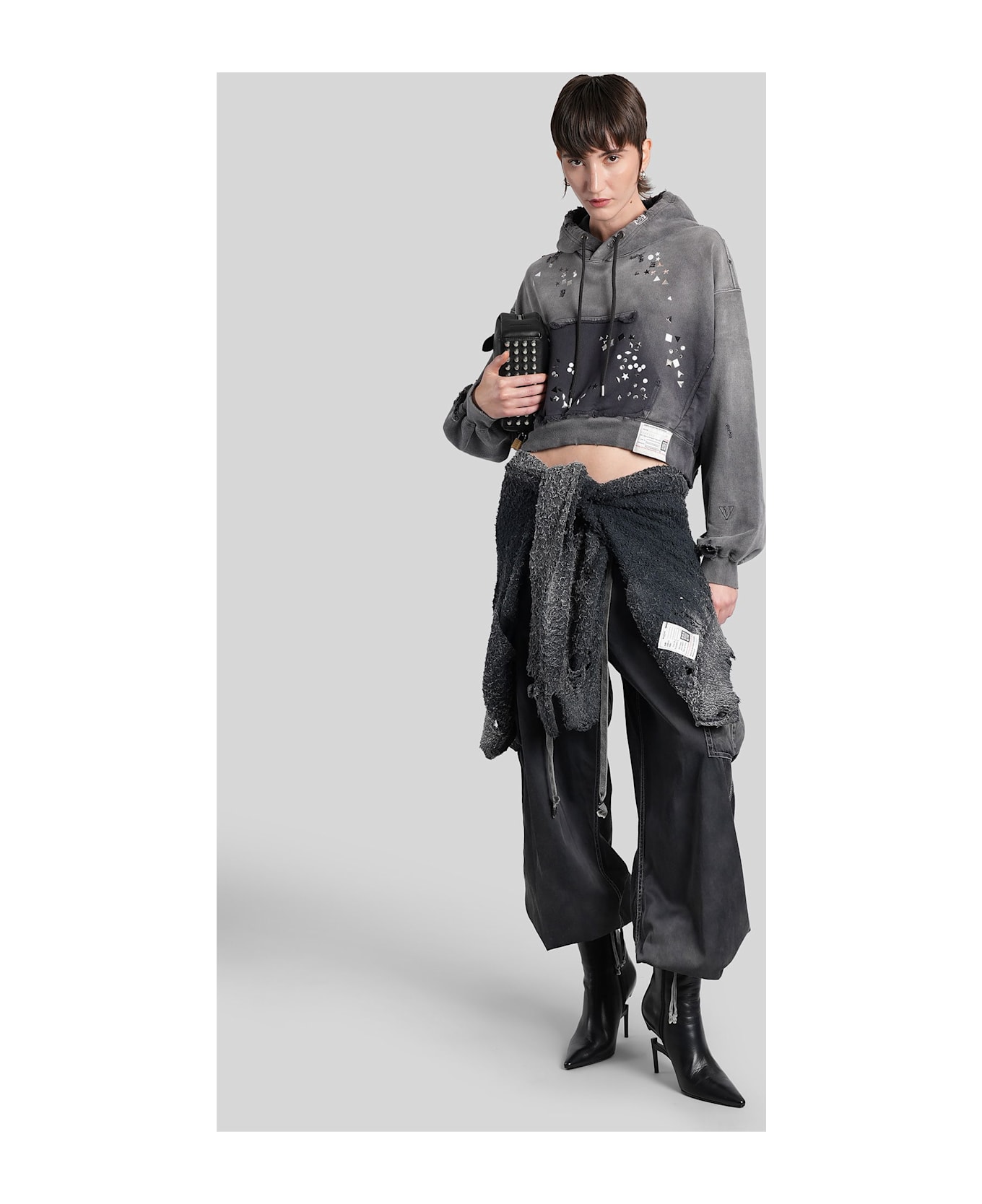 Mihara Yasuhiro Sweatshirt In Black Cotton - black