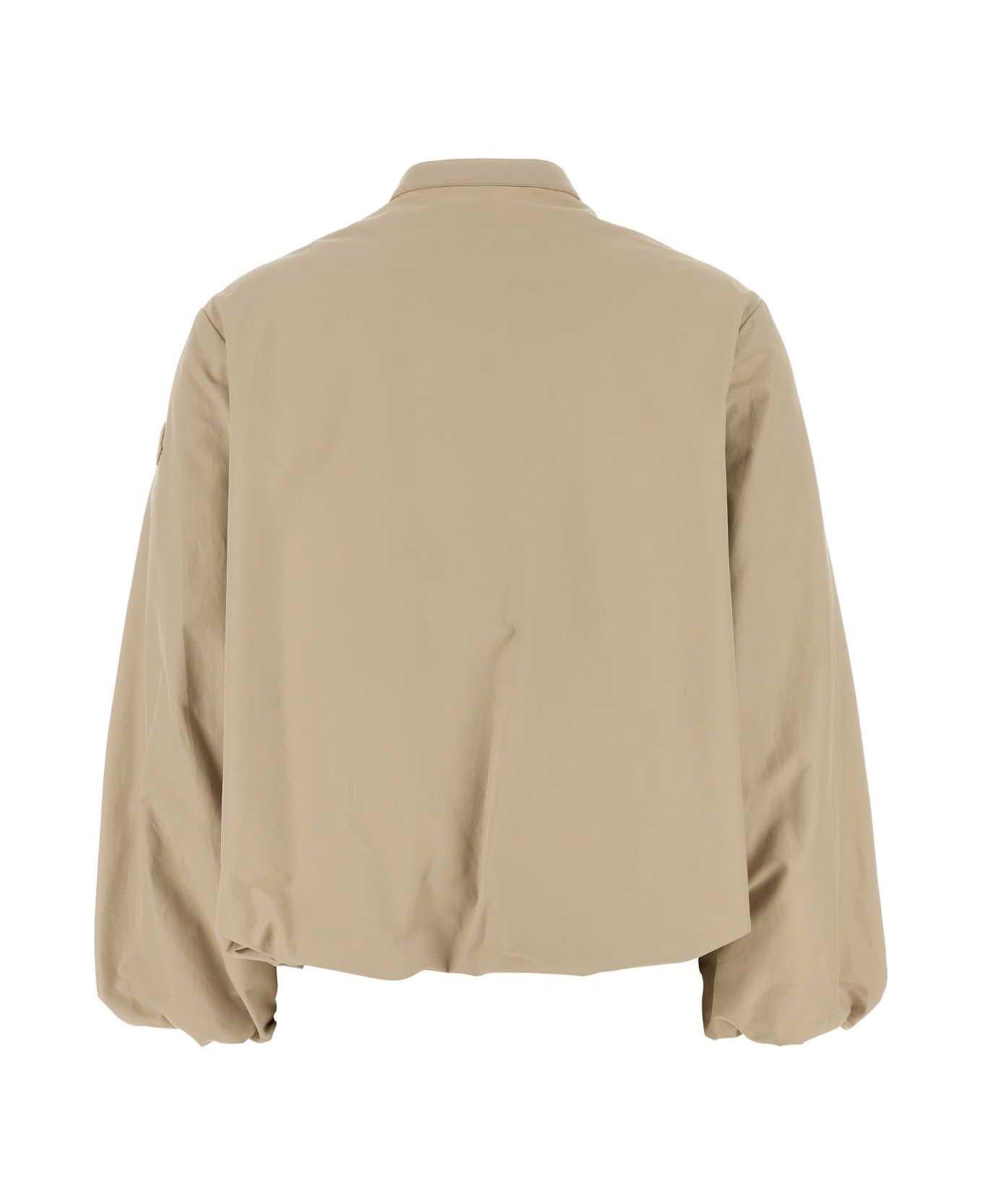 Moncler Beige Cotton Blend Gruissan Bomber Jacket - 268