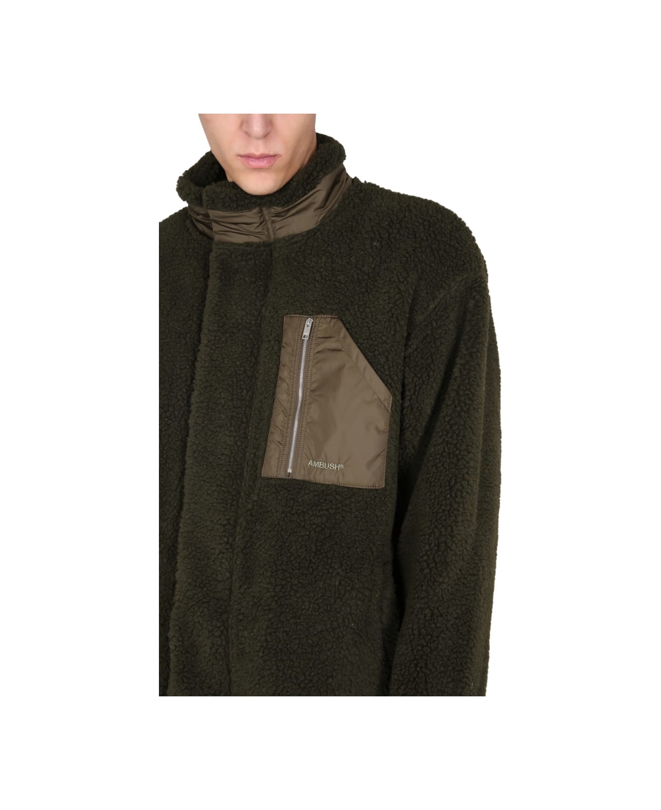 AMBUSH Fleece Jacket - MILITARY GREEN