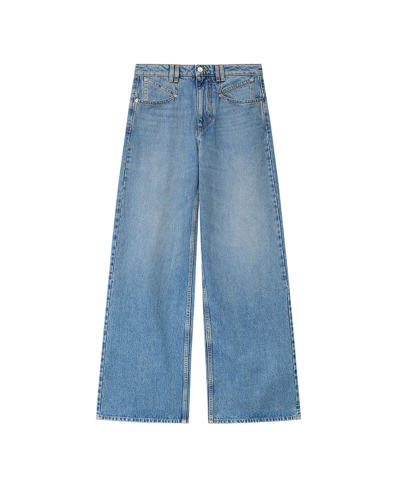 Isabel Marant Lemony Denim Jeans - Clear Blue