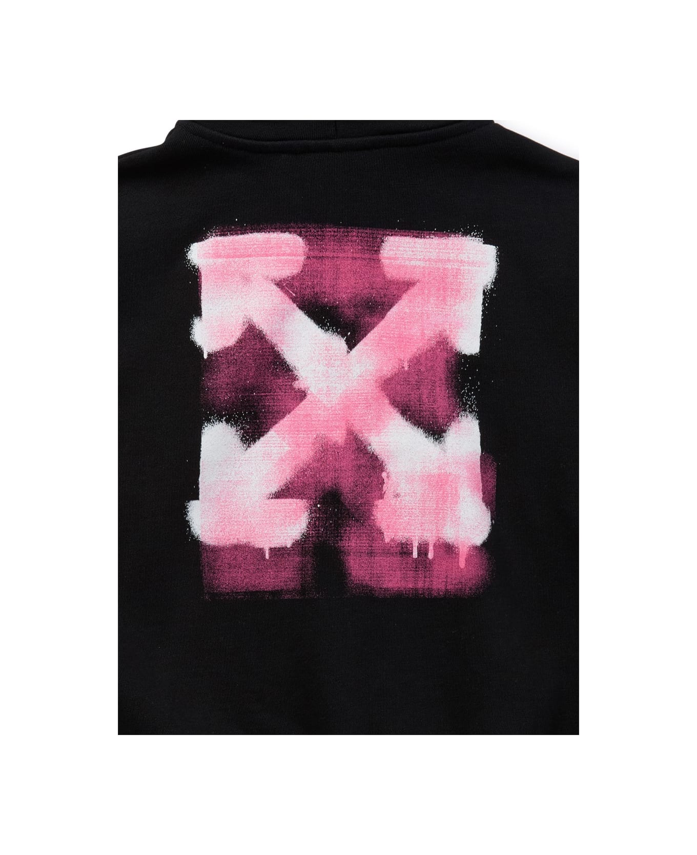 Off-White "arrowspray" Logo Sweatshirt - BLACK
