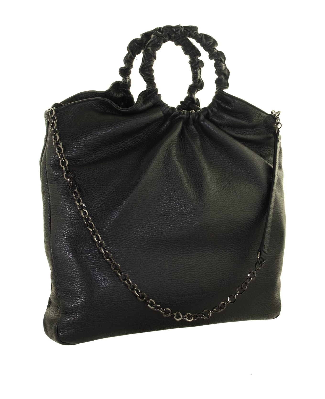 Fabiana Filippi Black Leather Bag - Black