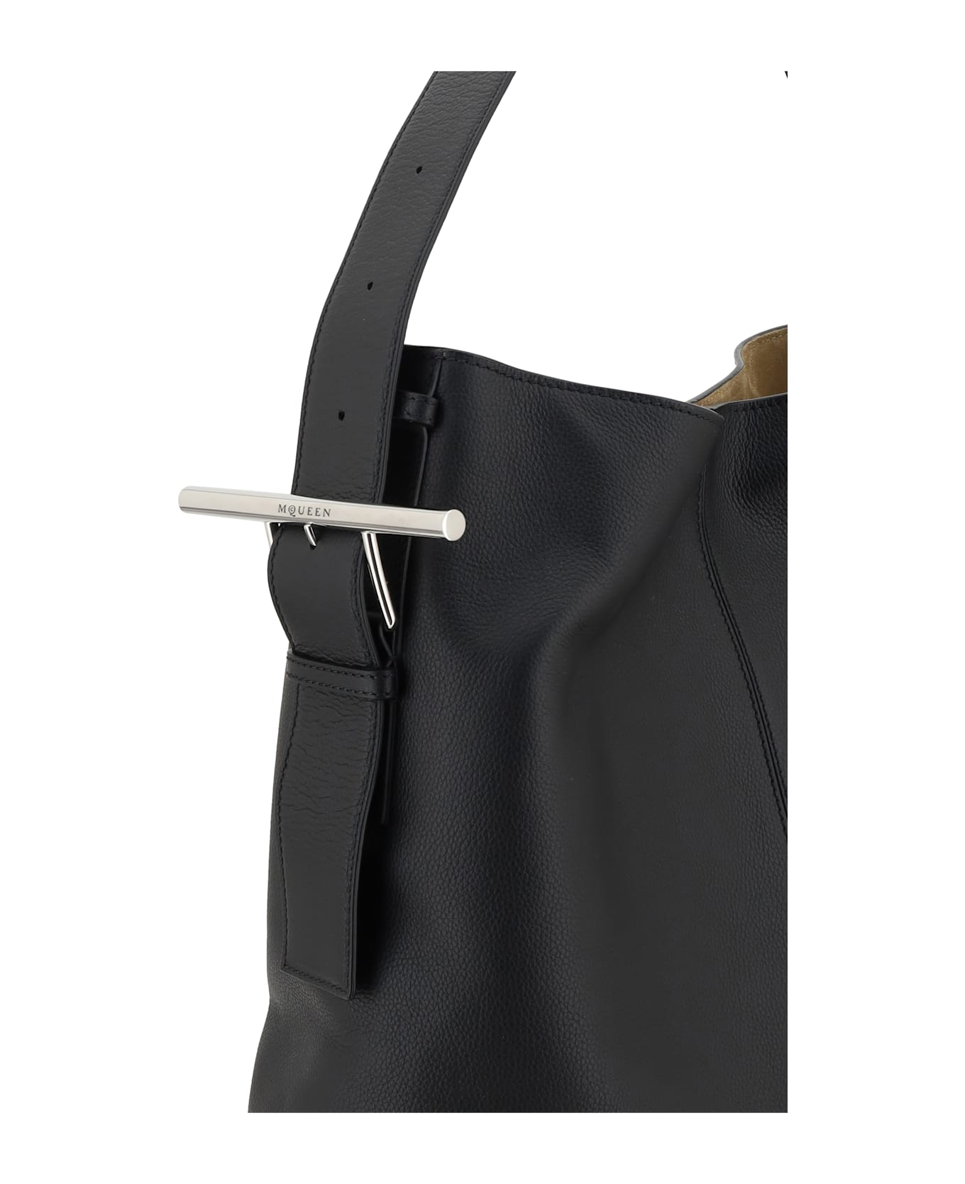 Alexander McQueen Sling Shoulder Bag - Black/silver