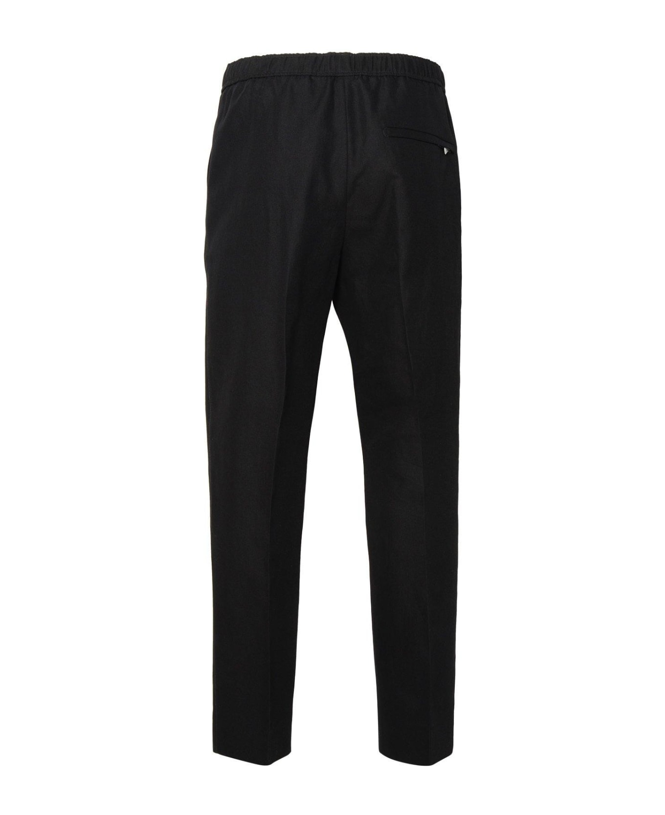Lanvin Mid-rise Tapered Cropped Trousers - Nero