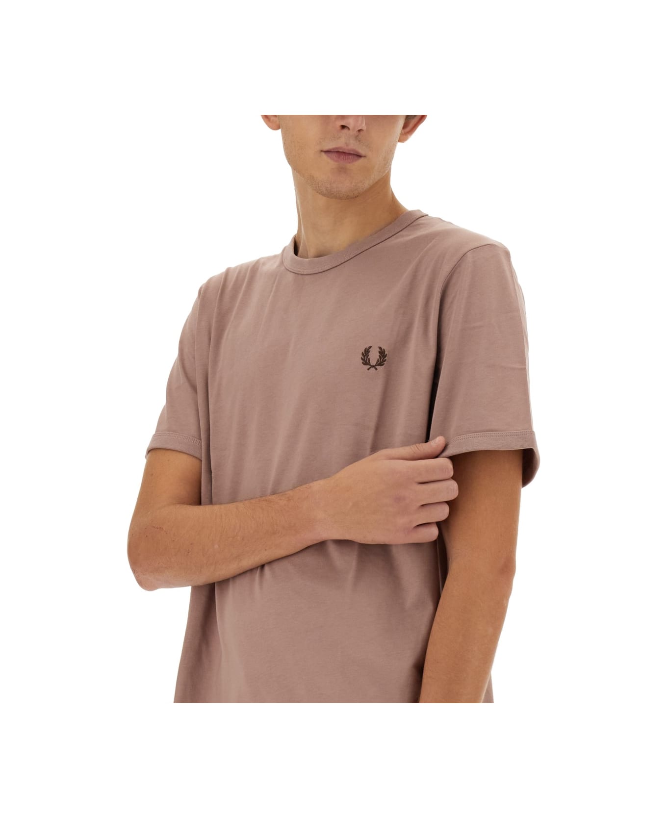Fred Perry T-shirt With Logo - PINK