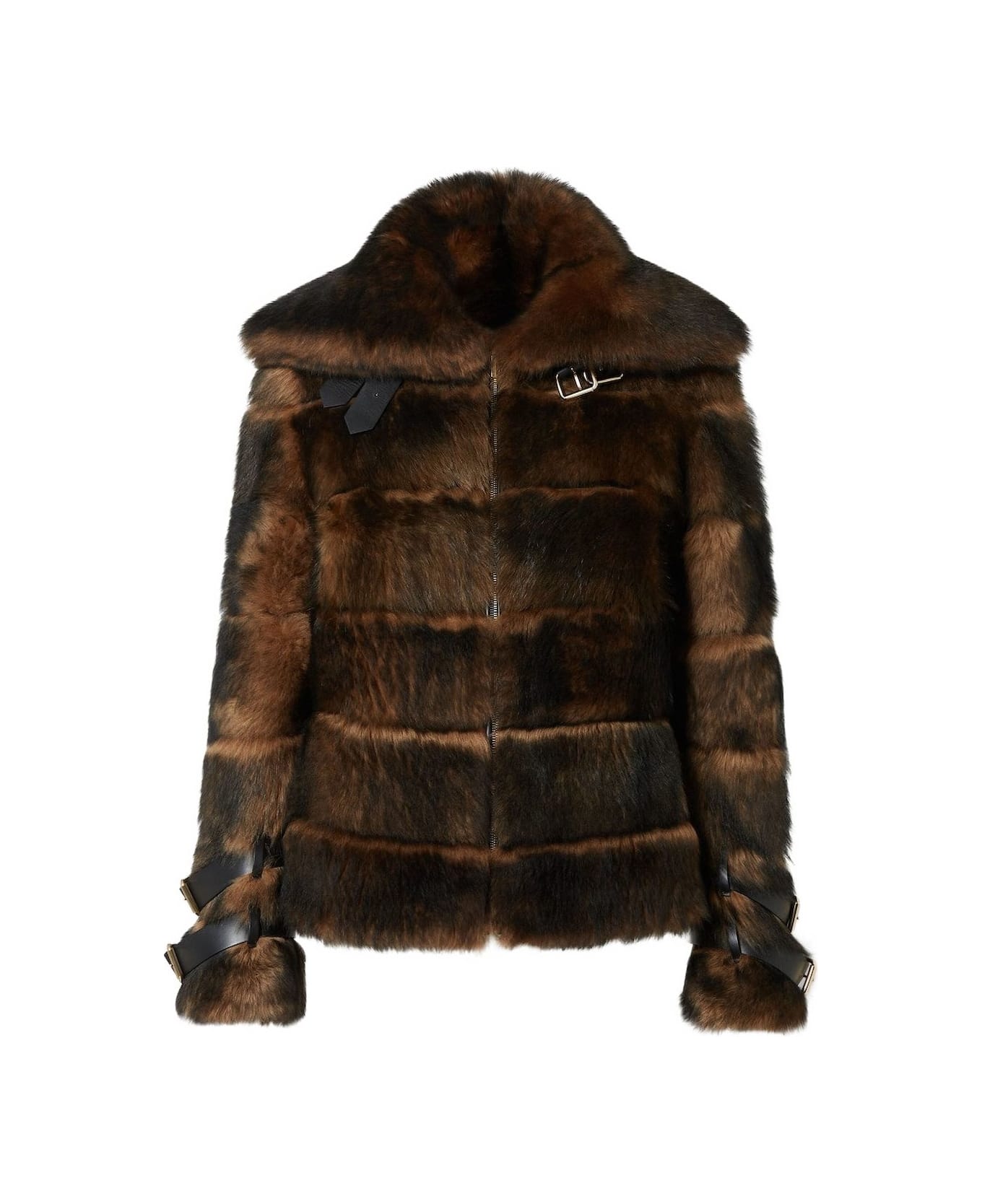 Fendi Fur Blouson Jacket - Brown