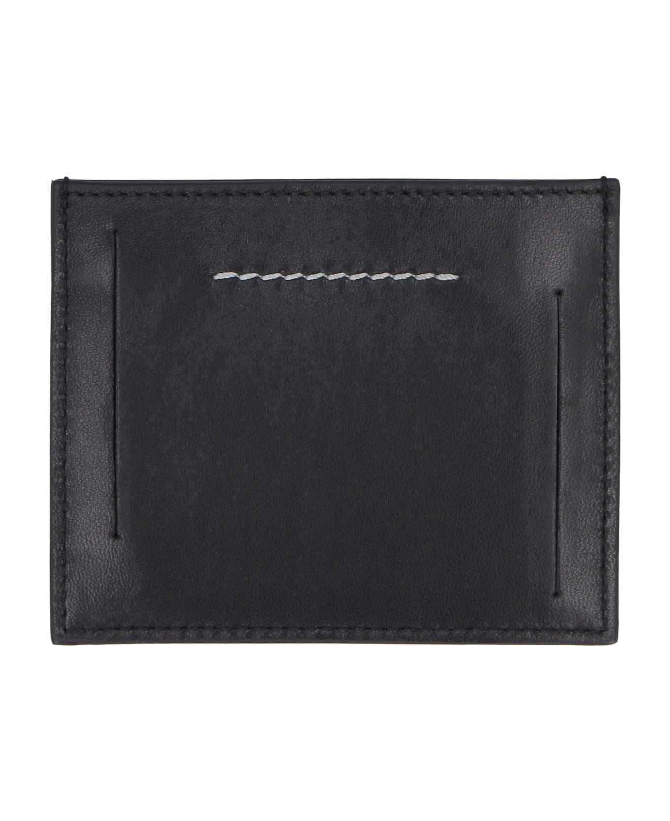 MM6 Maison Margiela Leather Card Holder - BLACK