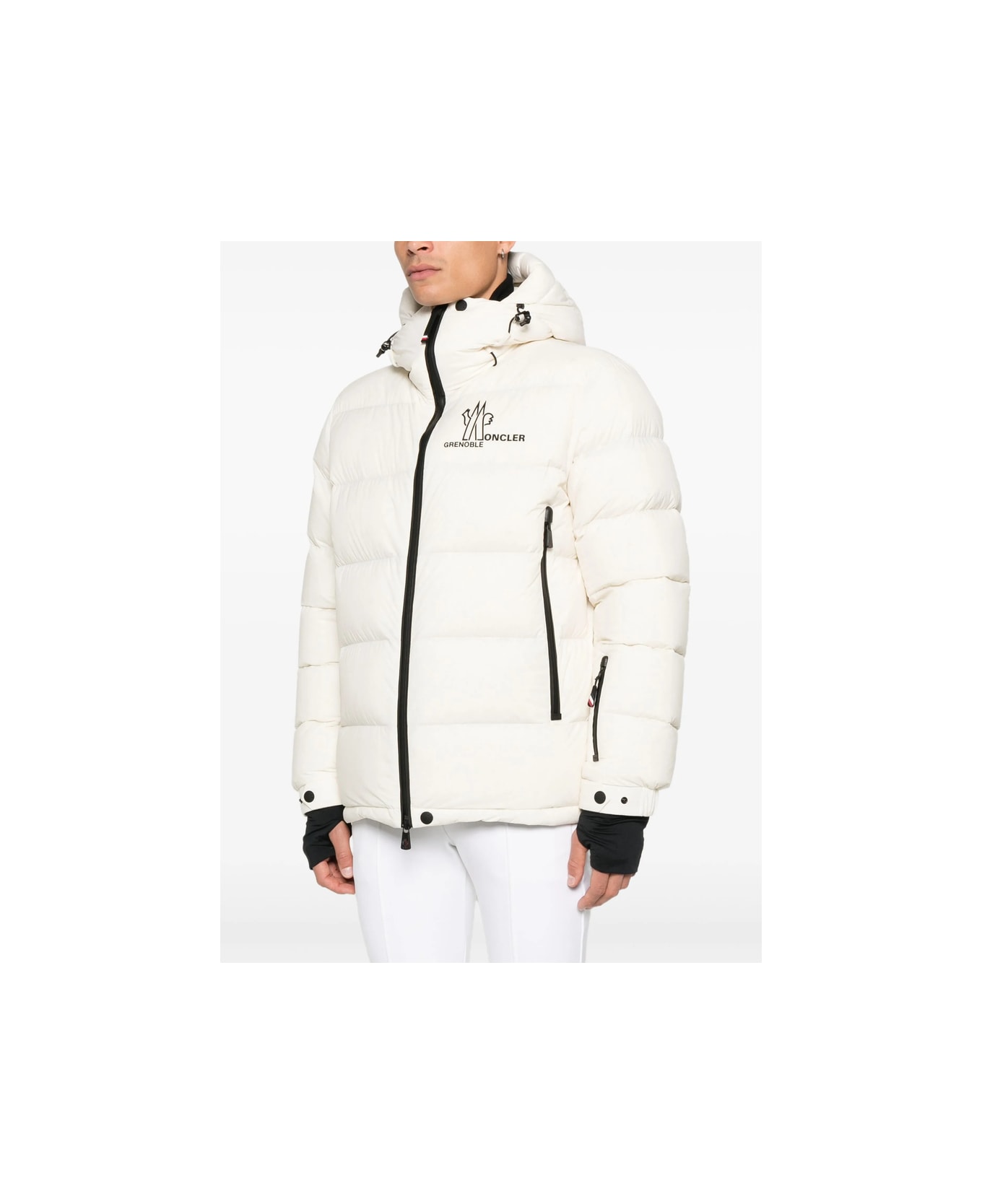 Moncler Grenoble Outerwear - WHITE/BLACK