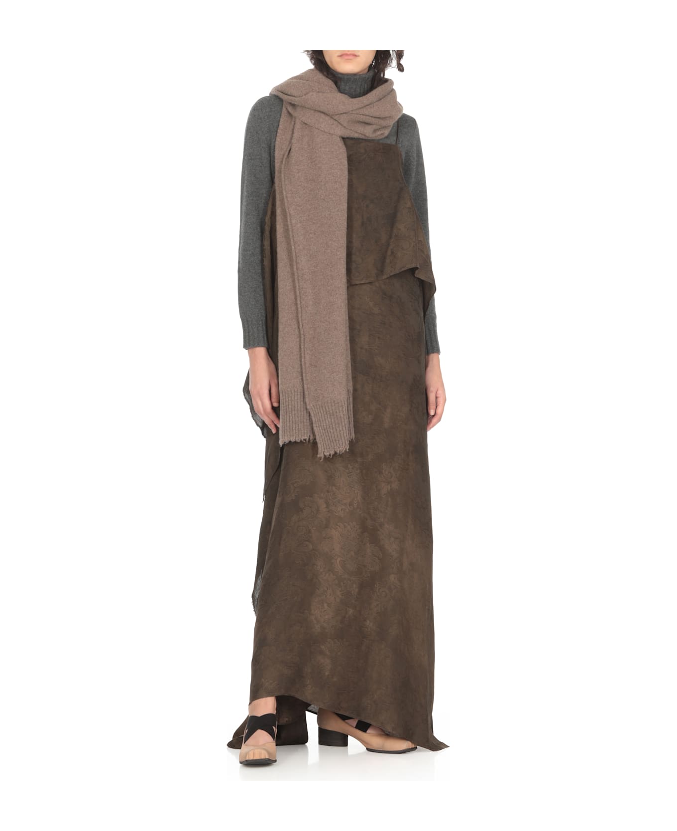 Uma Wang Costa Scarf - Brown