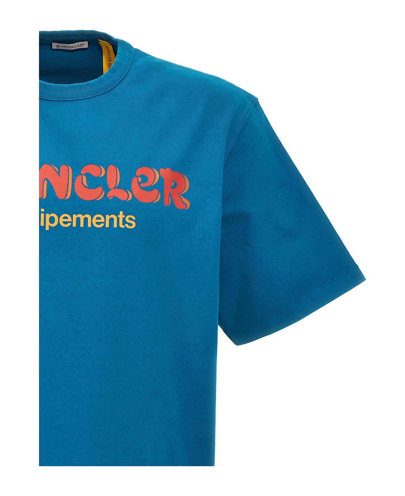 Moncler Genius T-shirt Moncler Genius X Salehe Bembury - Blue Tシャツ
