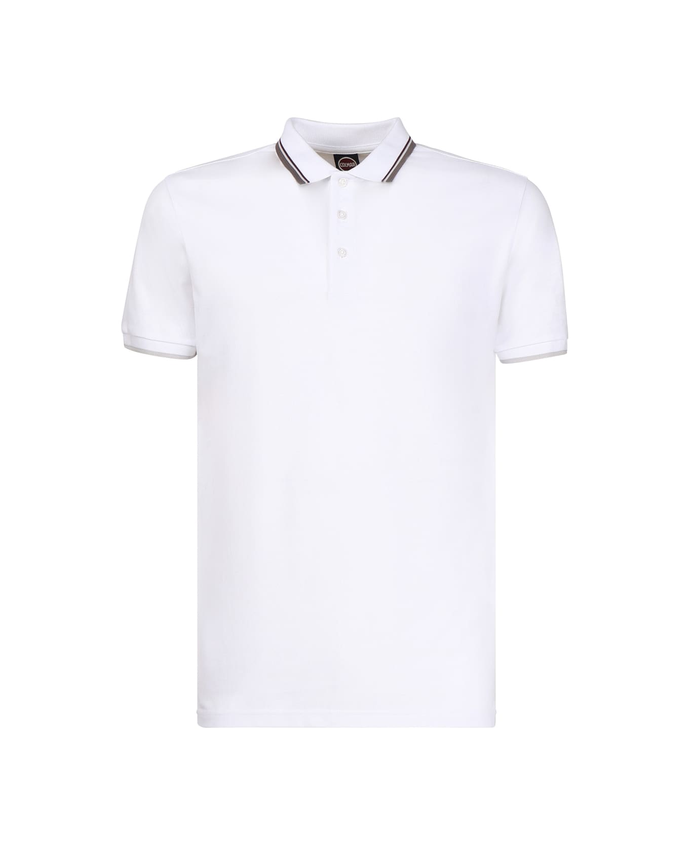 Colmar Stripe Detail Polo Shirt - White ポロシャツ