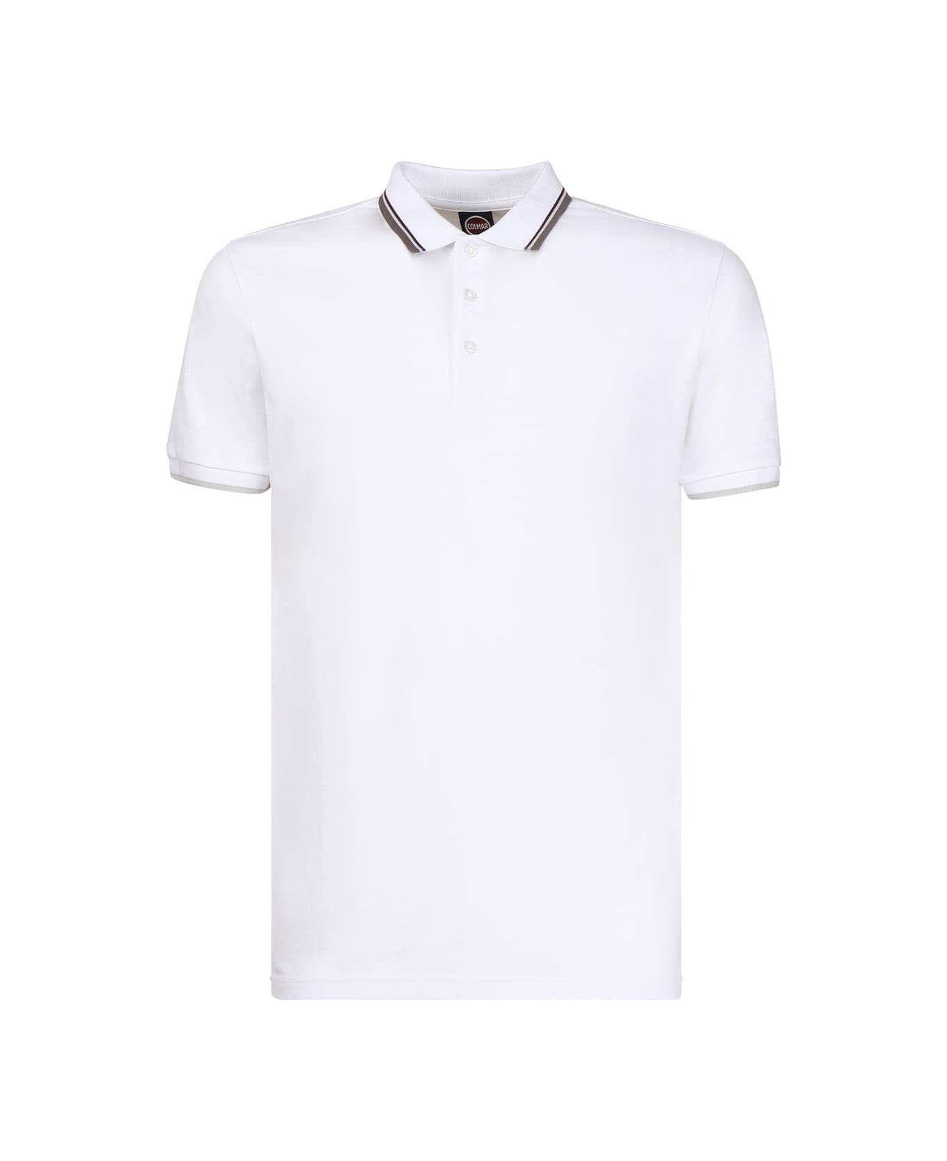 Colmar Stripe Detail Polo Shirt - White