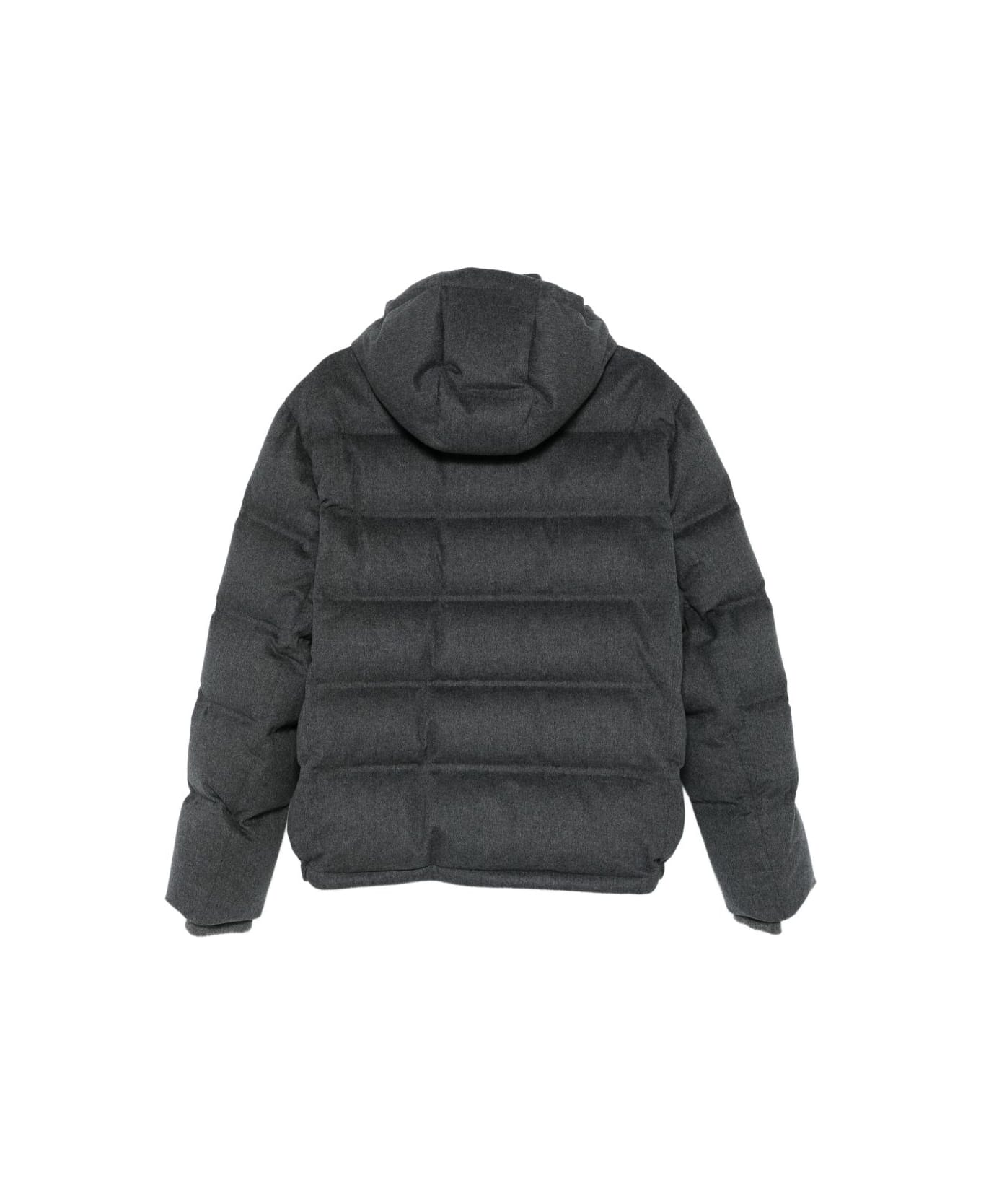 Brunello Cucinelli Wool Down Jacket - Grey