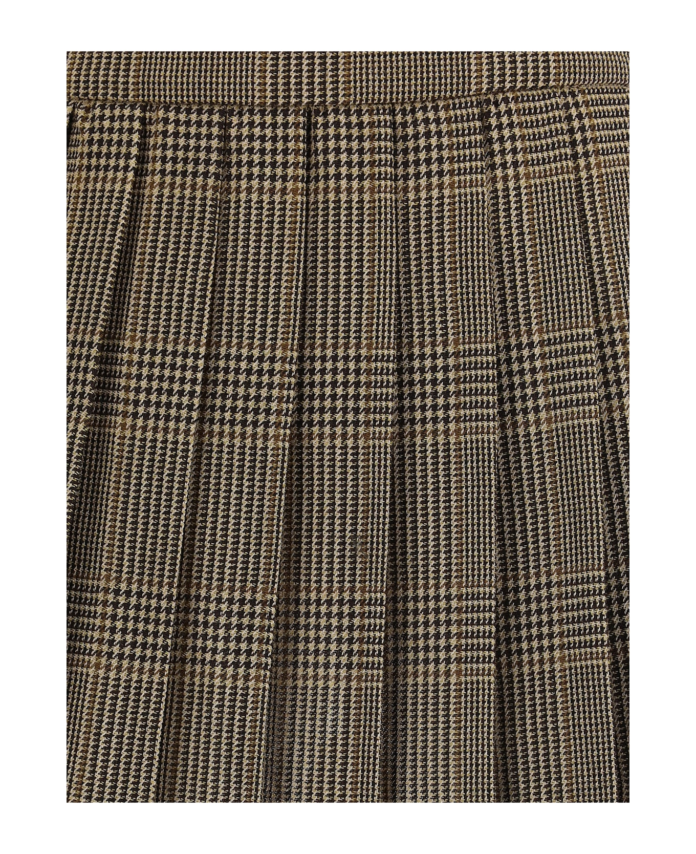 Golden Goose Miniskirt With Prince Of Wales Motif