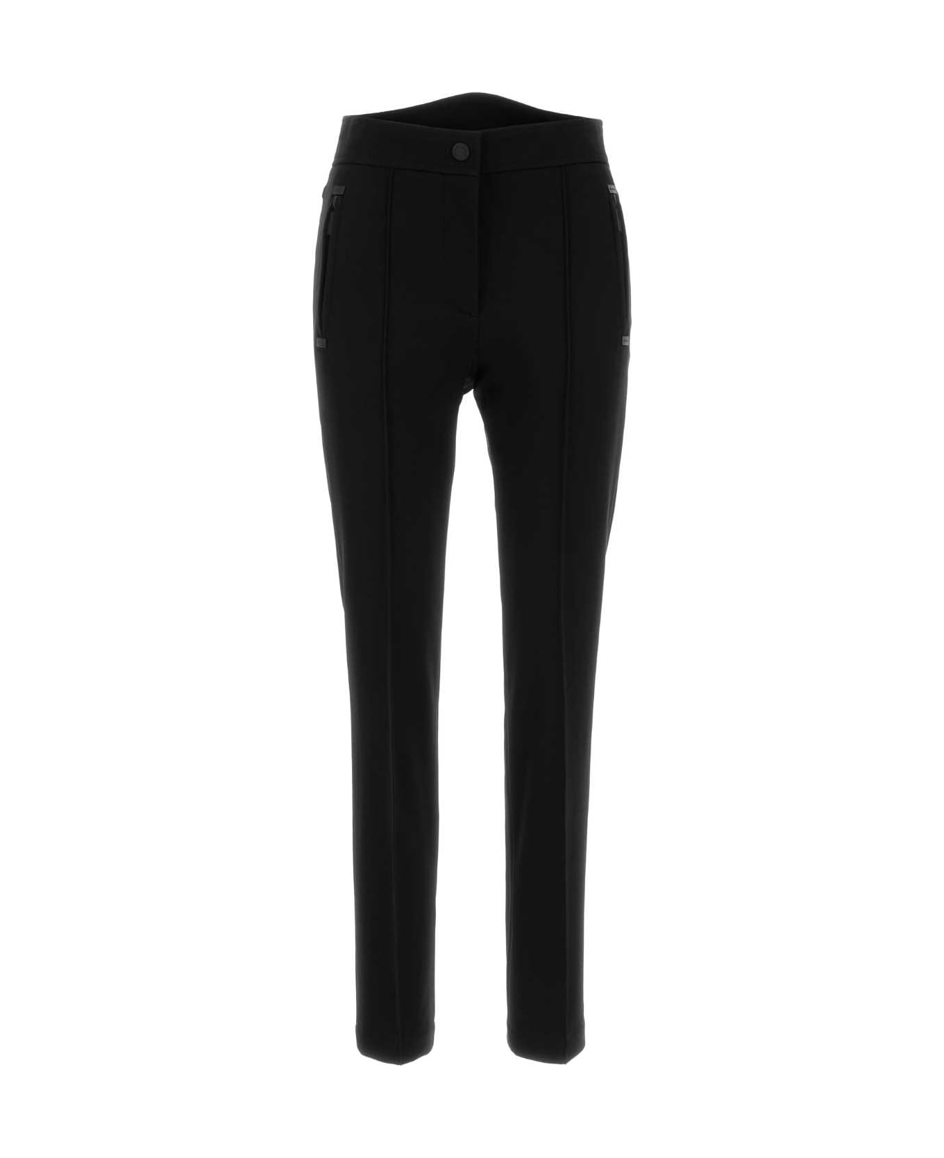 Moncler Grenoble Black Stretch Polyester Blend Pant - Black