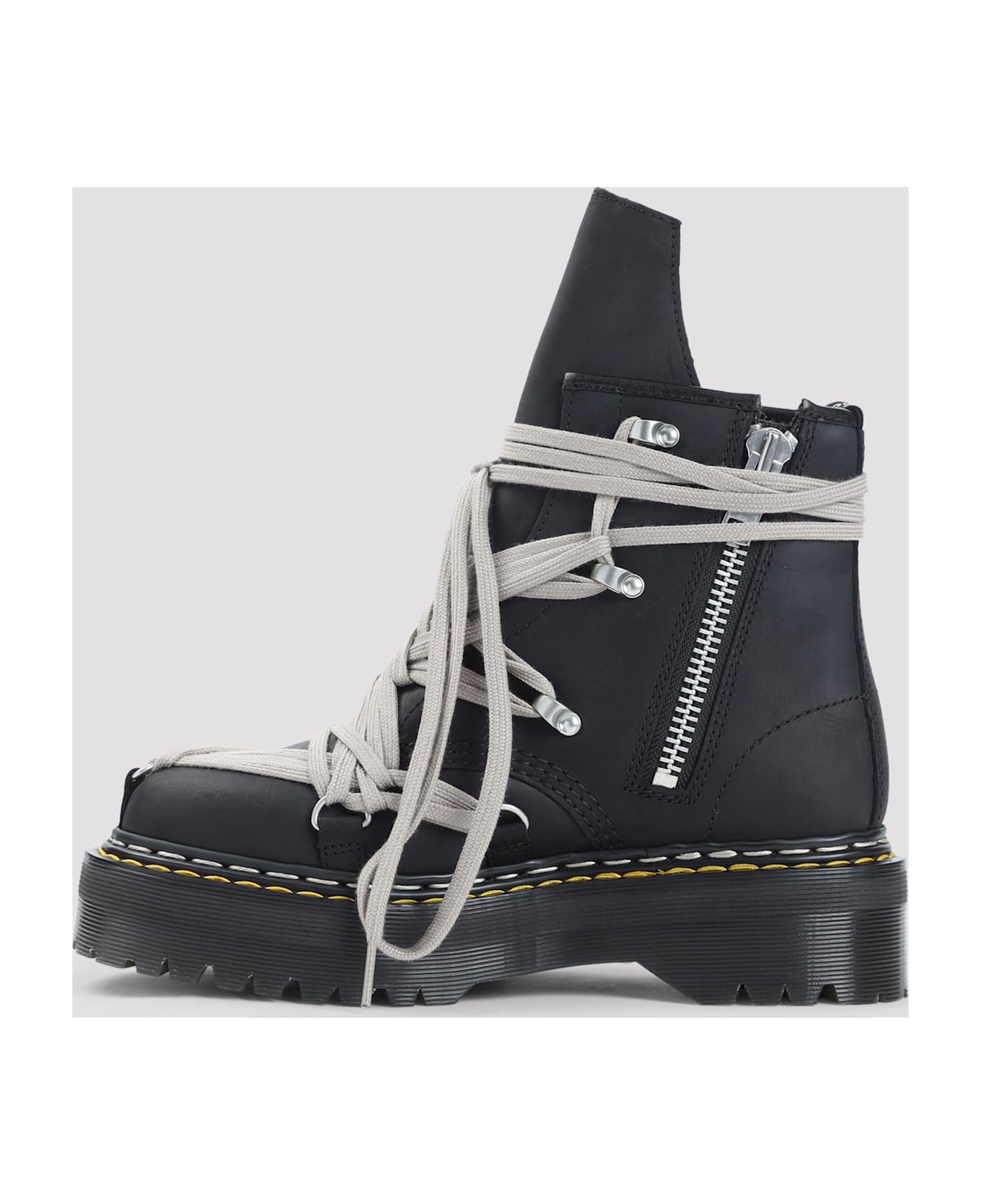 Rick Owens x Dr. Martens Leather Boots - Black