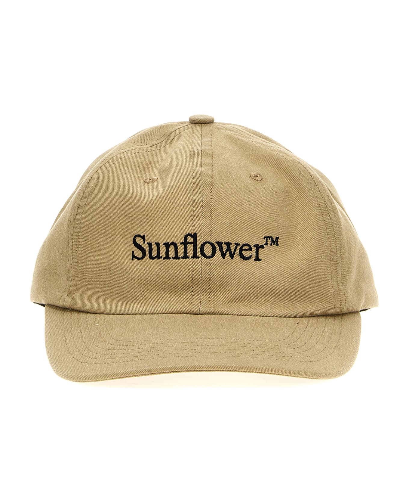 Sunflower Logo Embroidery Cap - Beige