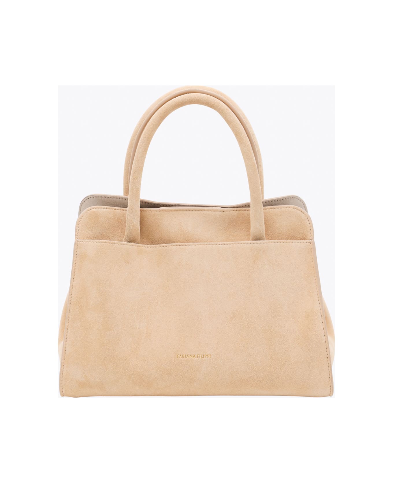 Fabiana Filippi Beige Leather Top Handle Bag - Rope