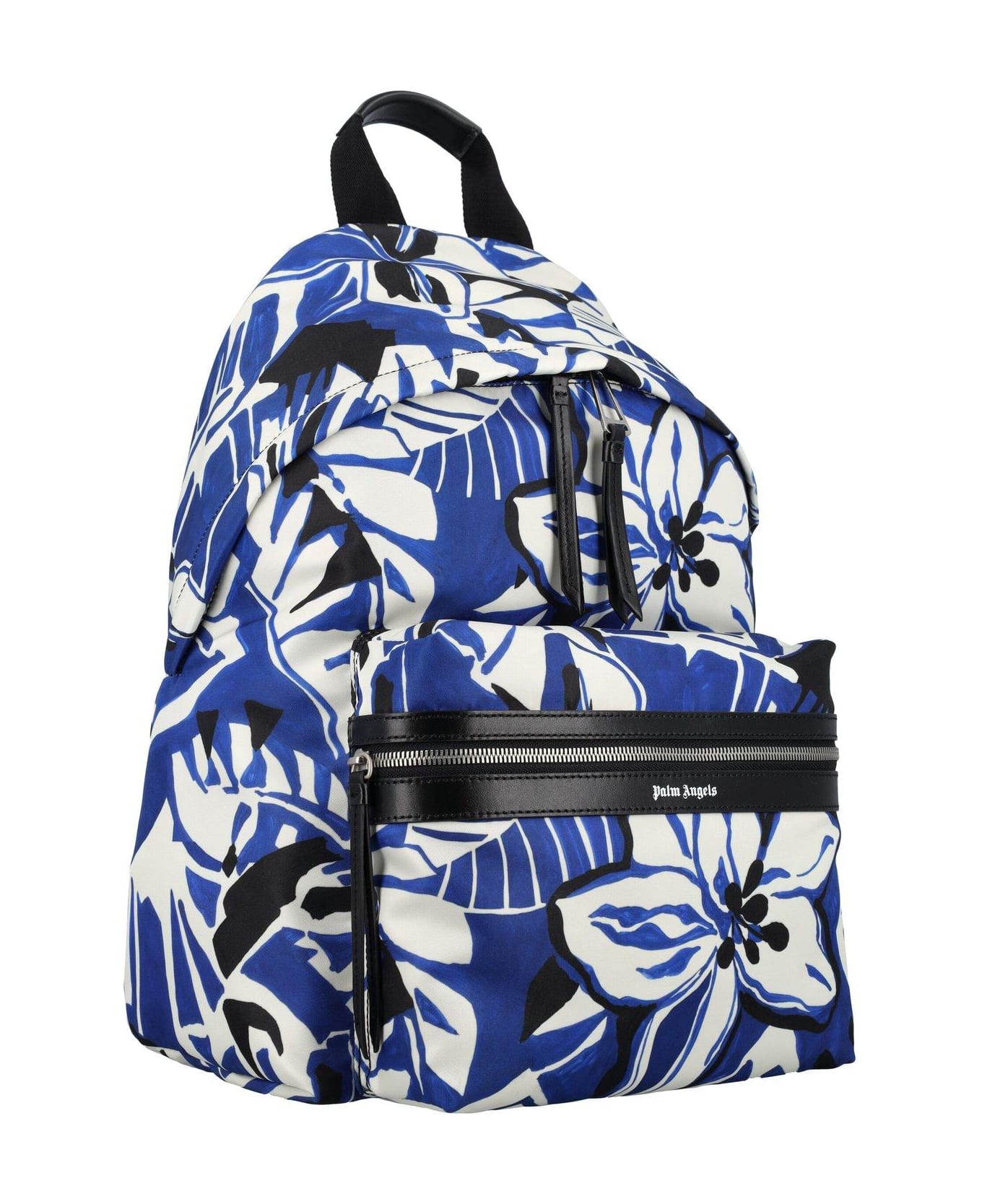 Palm Angels Macro Hibiscus Backpack - BLUE